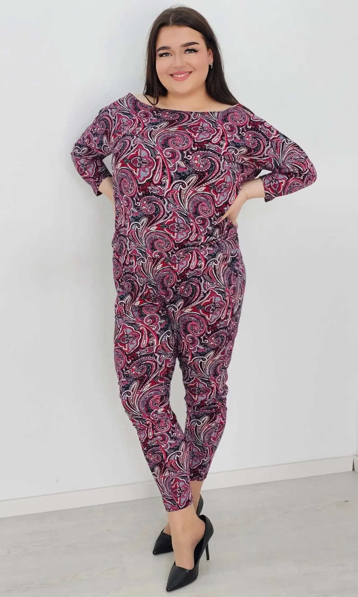 Kombinezon z wzorem po całości Stylowa XL