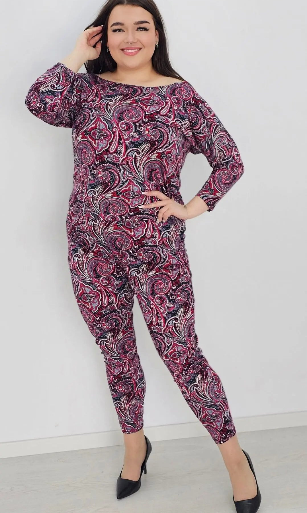 Kombinezon z wzorem po całości Stylowa XL