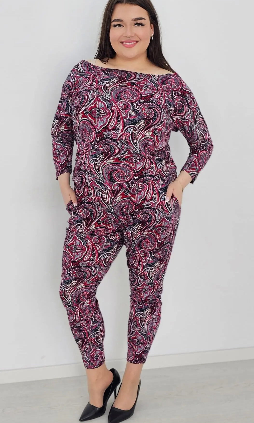 Kombinezon z wzorem po całości Stylowa XL