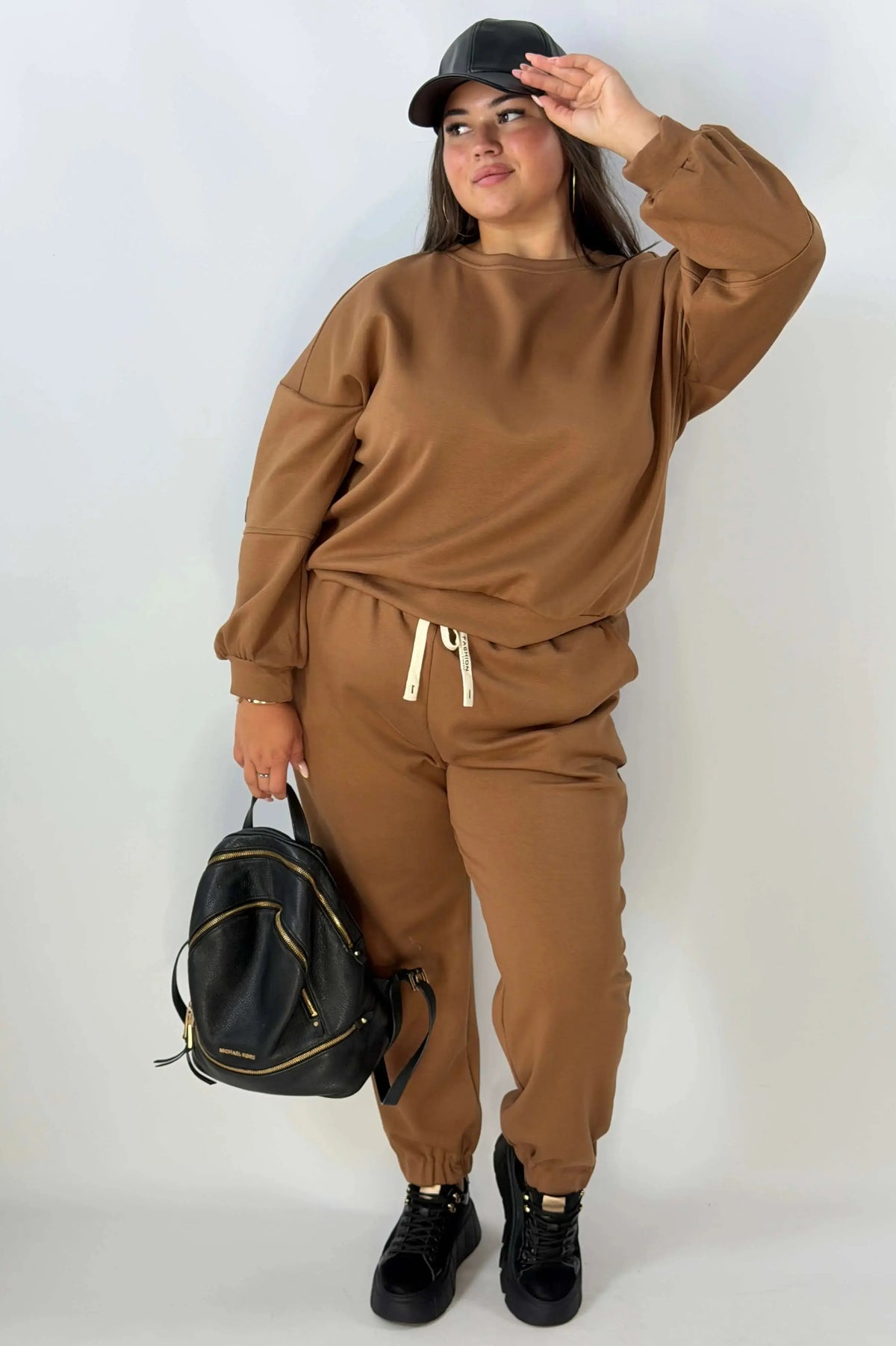 Komplet dresowy damski Plus Size – wygodny komplet bluza i spodnie Stylowa XL