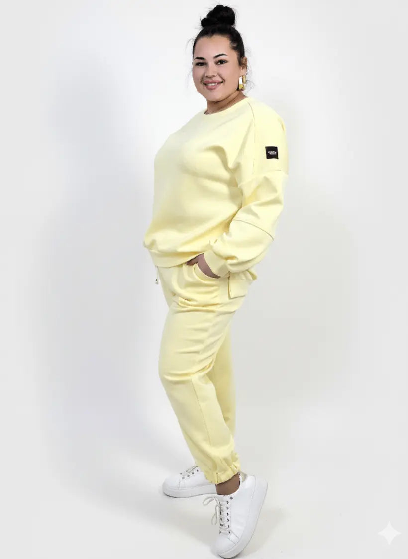 Komplet dresowy plus size XXL – bluza oversize i spodnie joggery Stylowa XL