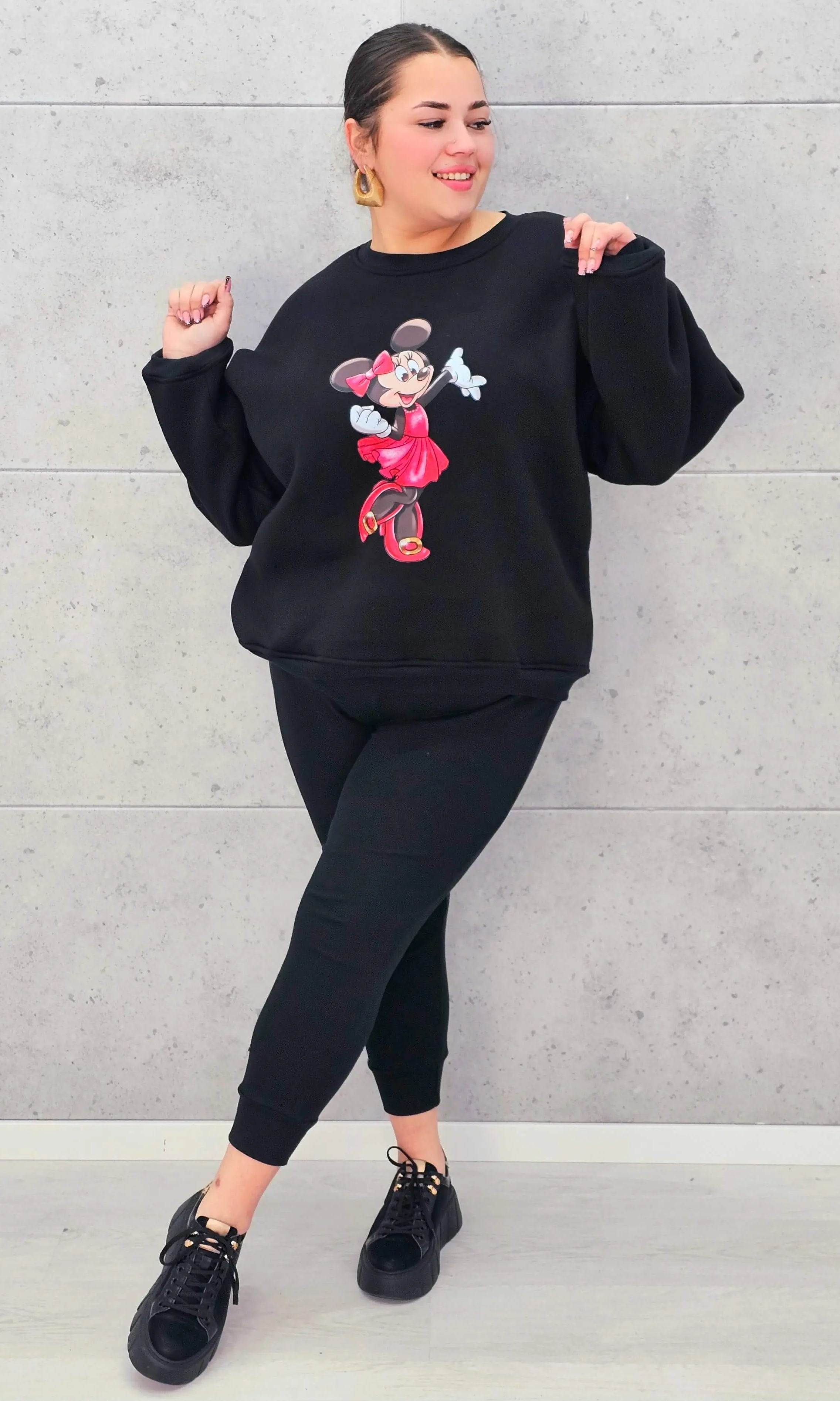 Komplet dresowy plus size z Minnie Stylowa XL