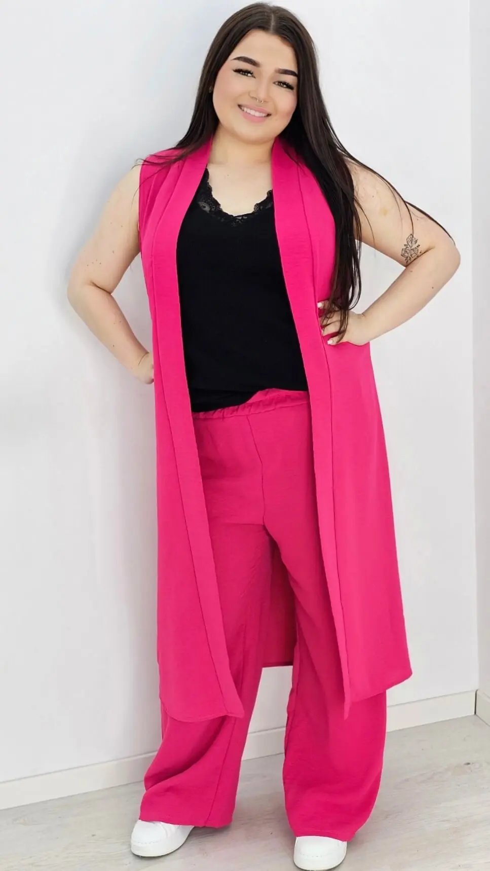Komplet kamizelka i spodnie-fuksja Stylowa XL