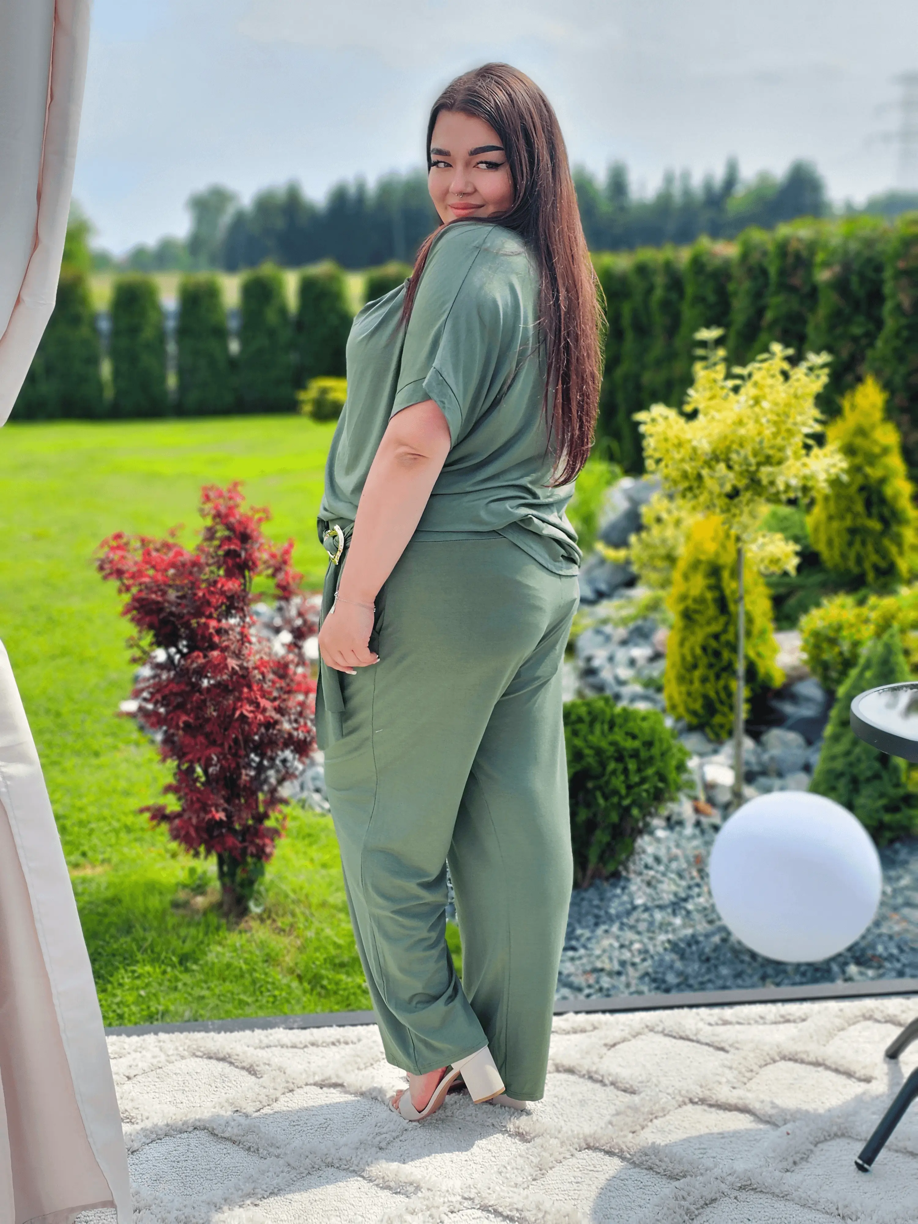 Komplet z ozdobnymi klamrami Stylowa XL