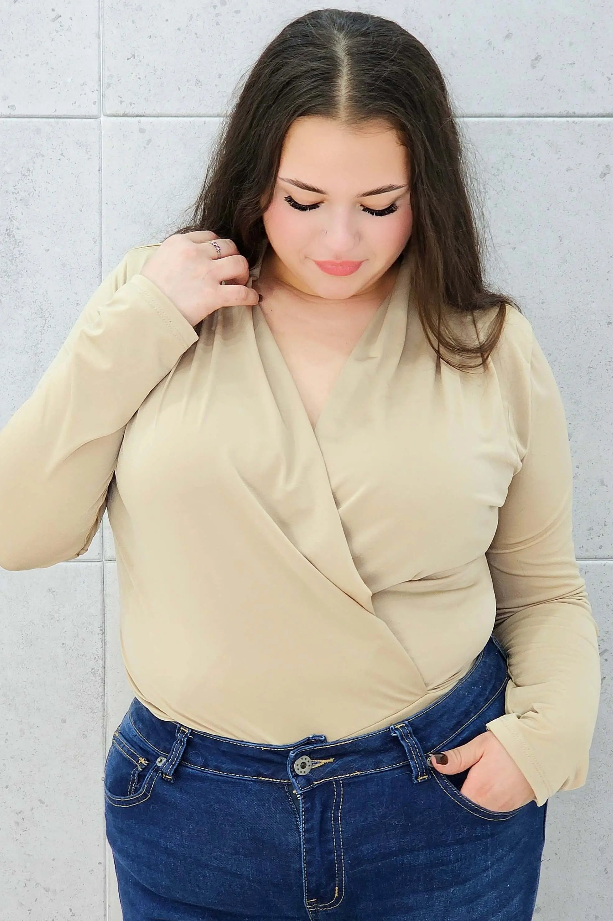 body kopertowe złote plus size –
