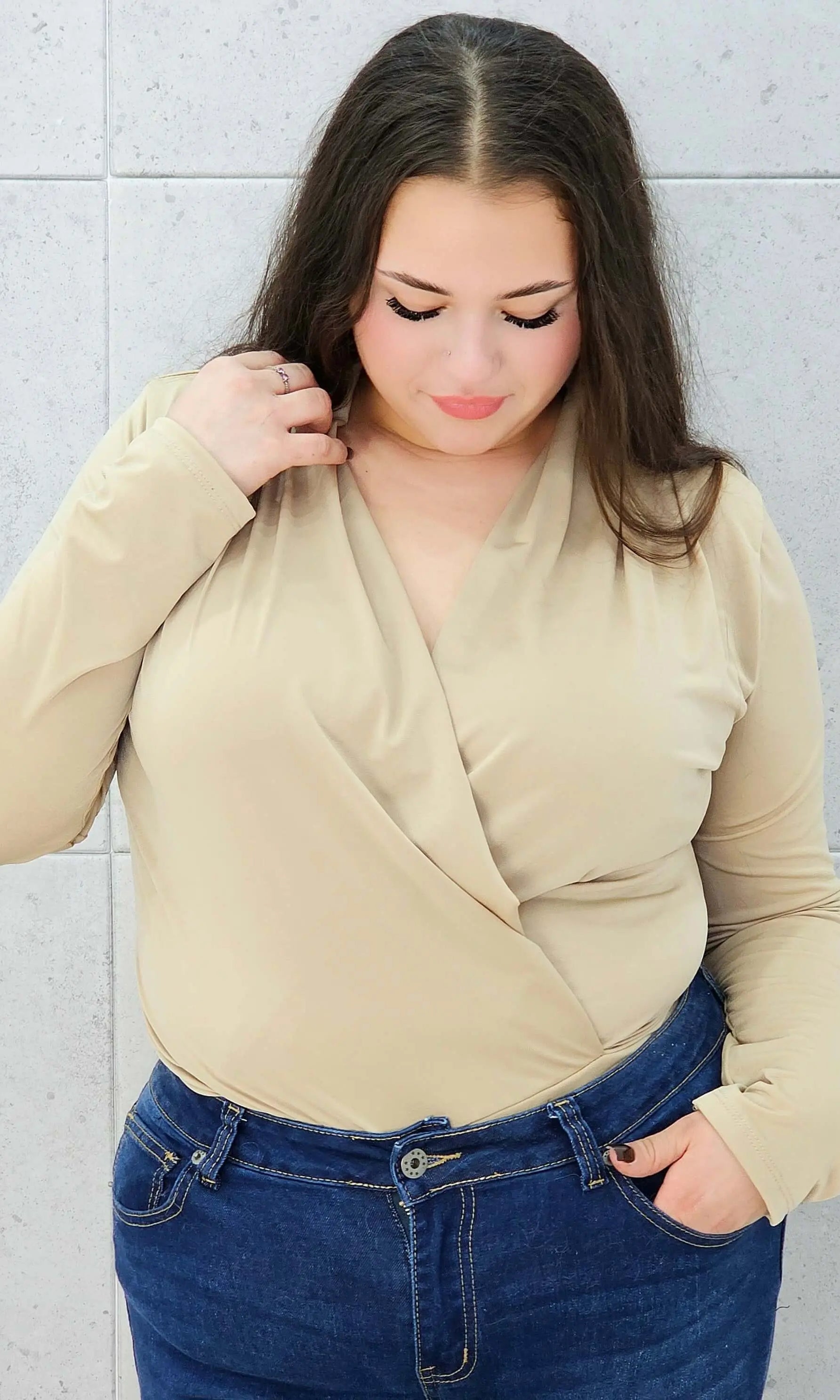 body kopertowe złote plus size –
