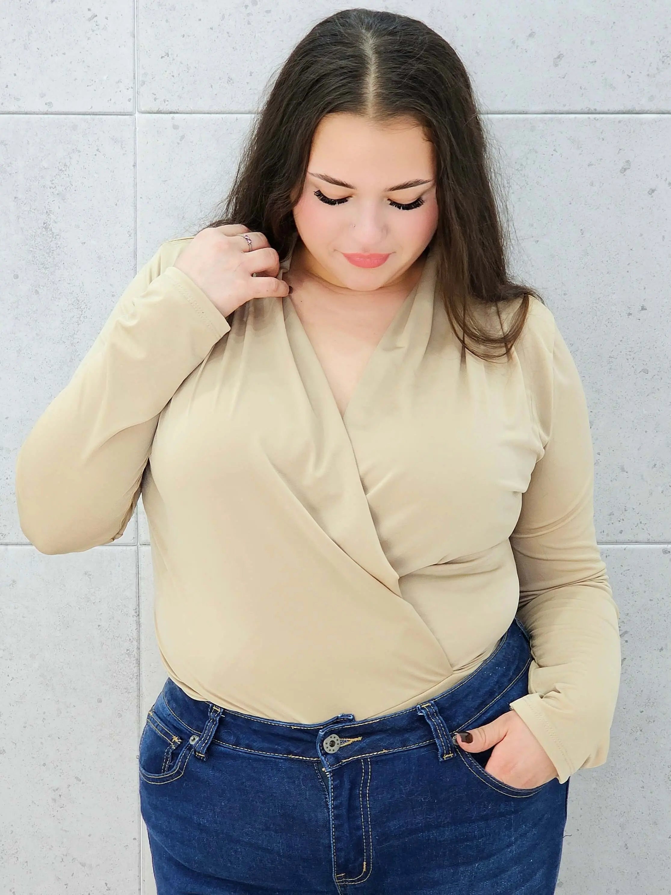 body kopertowe złote plus size –