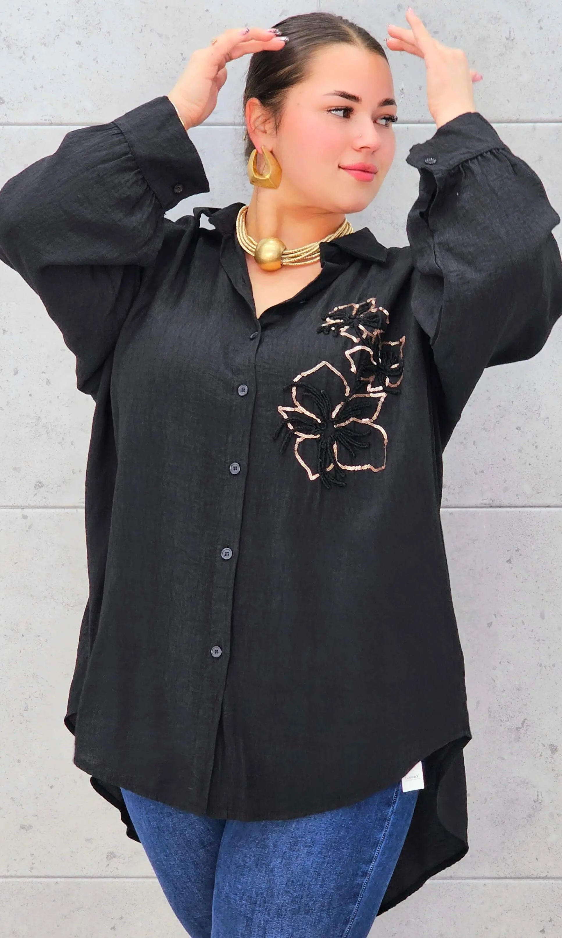 Koszula haftowana plus size StylowaXL – elegancja i komfort w kobiecym wydaniu Stylowa XL