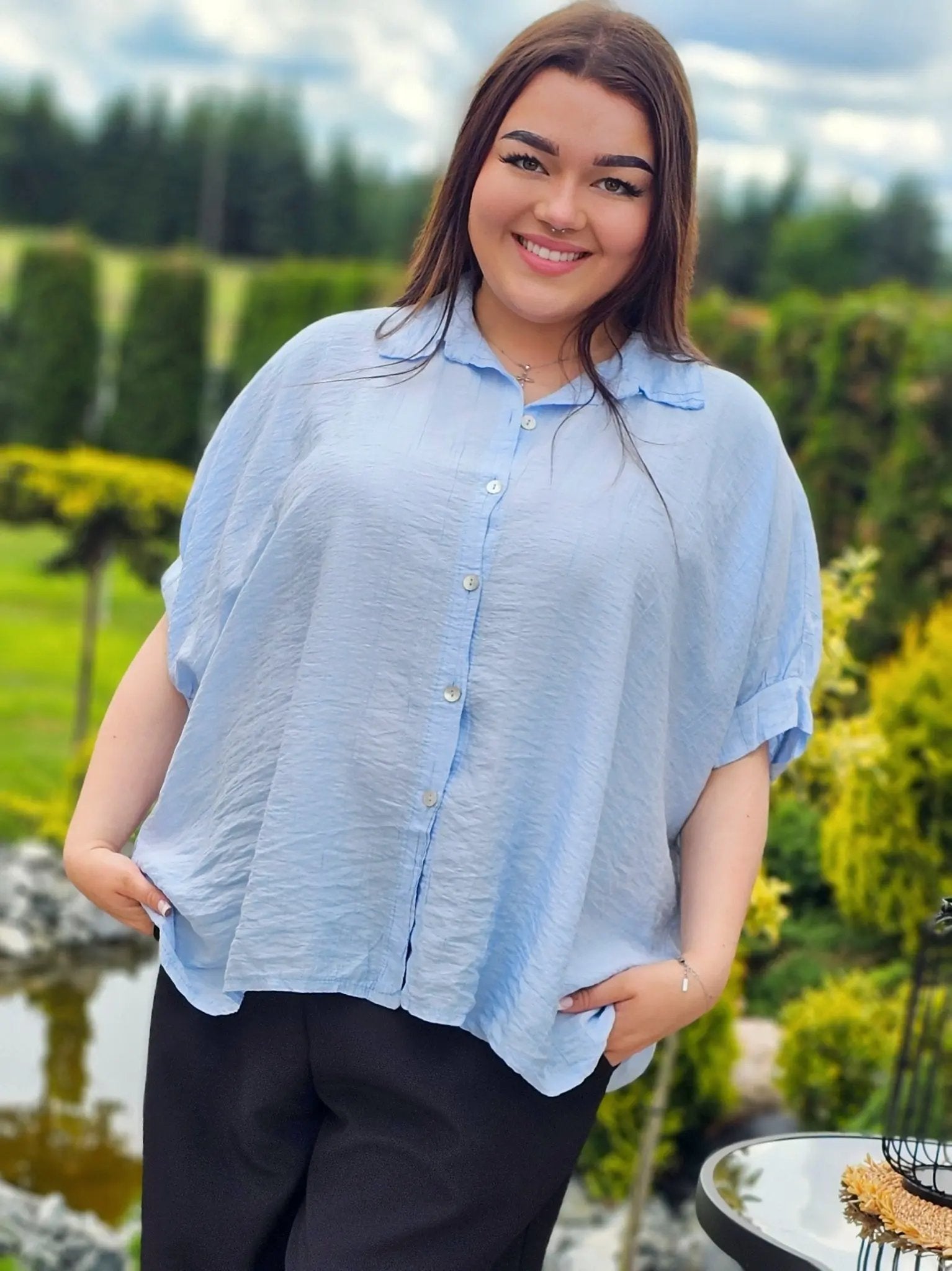 Koszula o luźnym kroju Stylowa XL