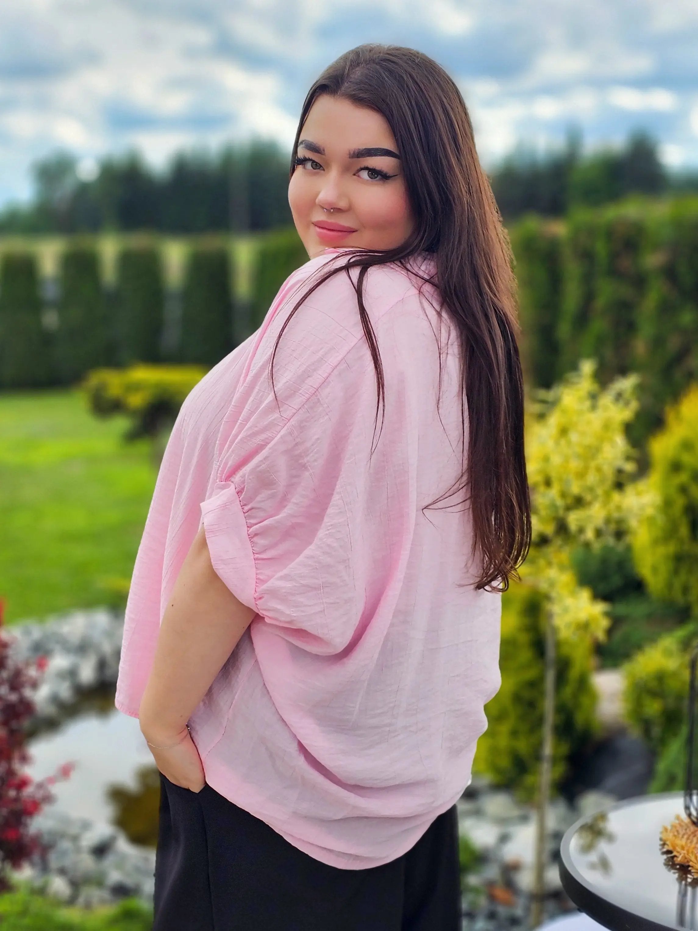 Koszula o luźnym kroju Stylowa XL