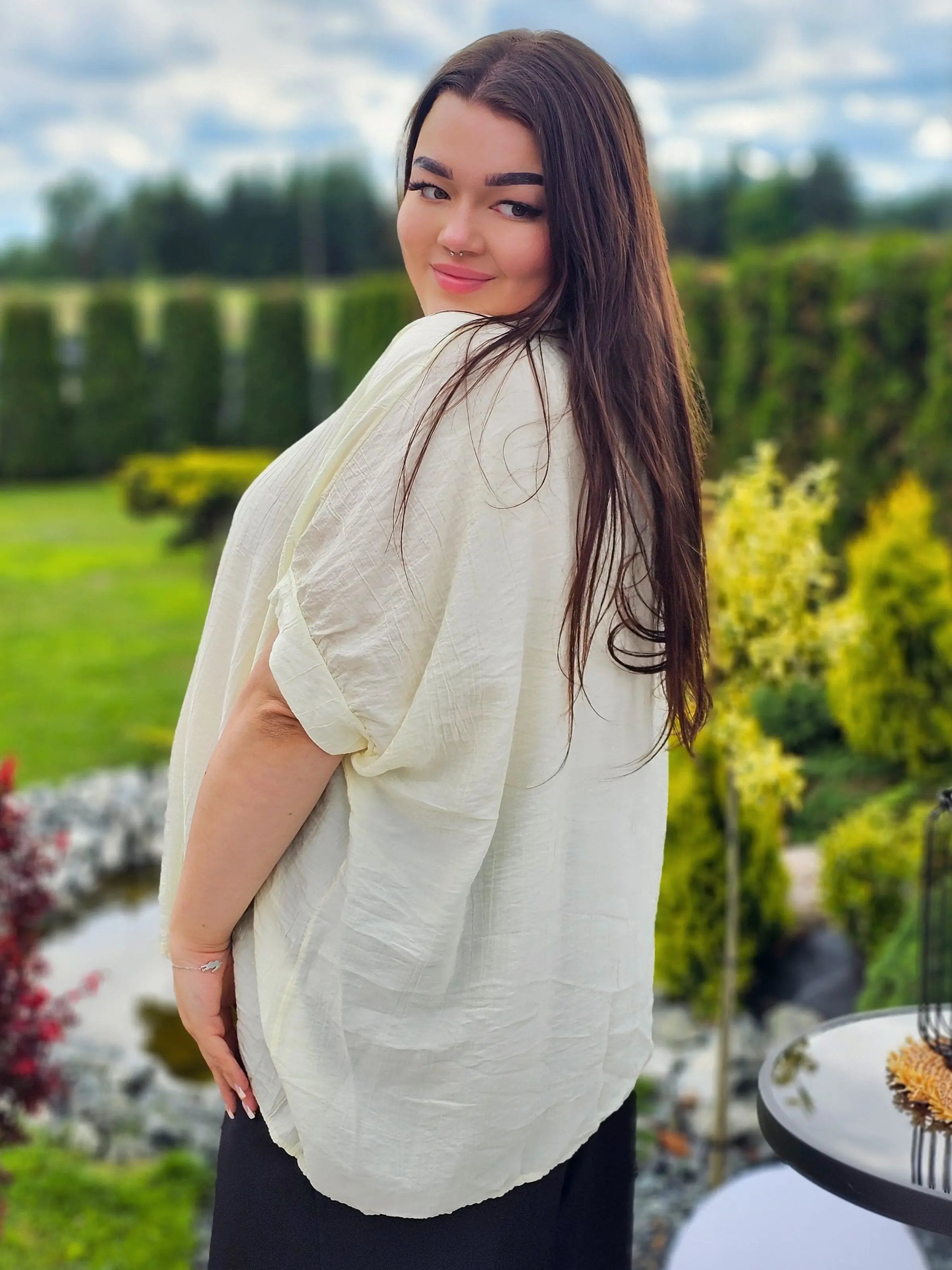 Koszula o luźnym kroju Stylowa XL