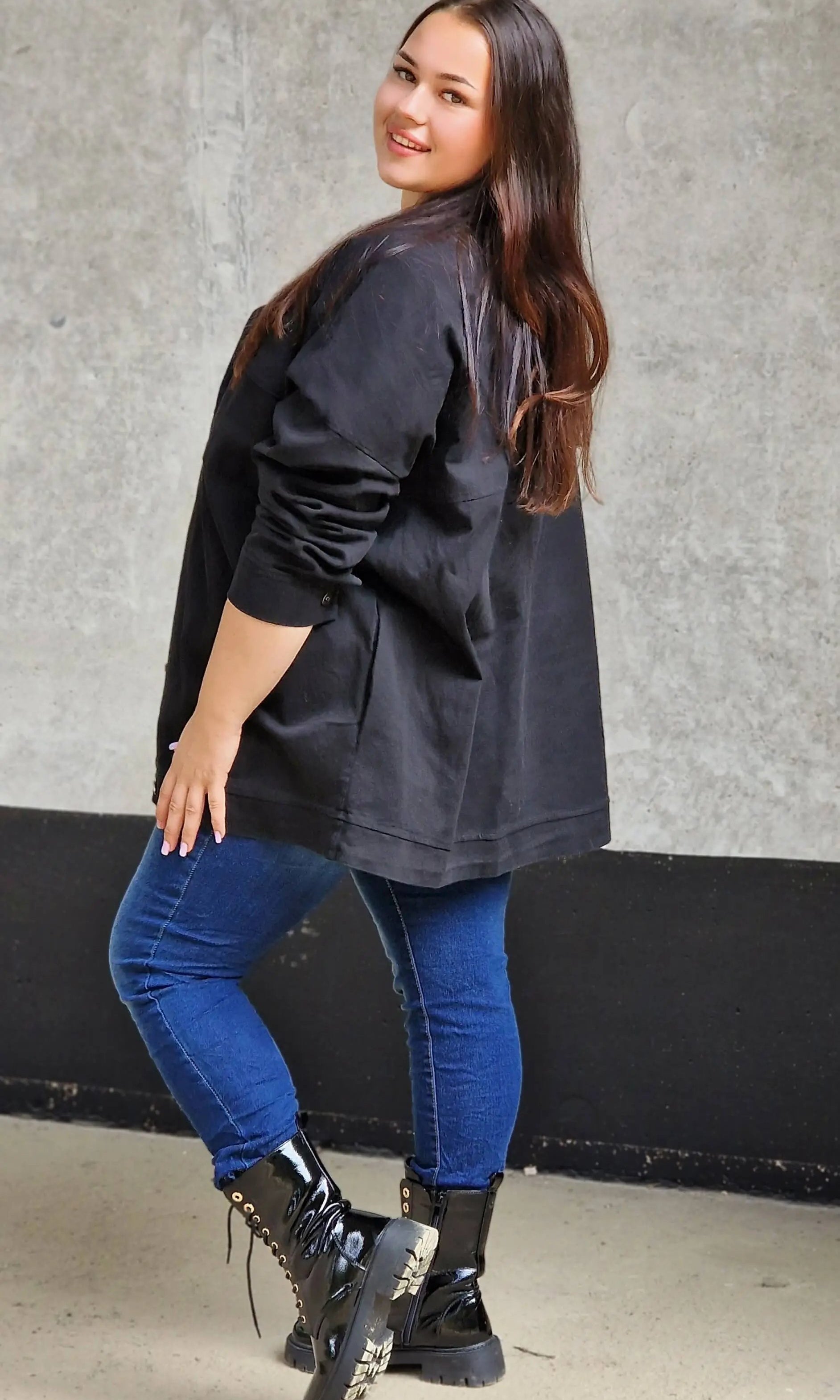 Koszula oversize z kieszeniami Stylowa XL