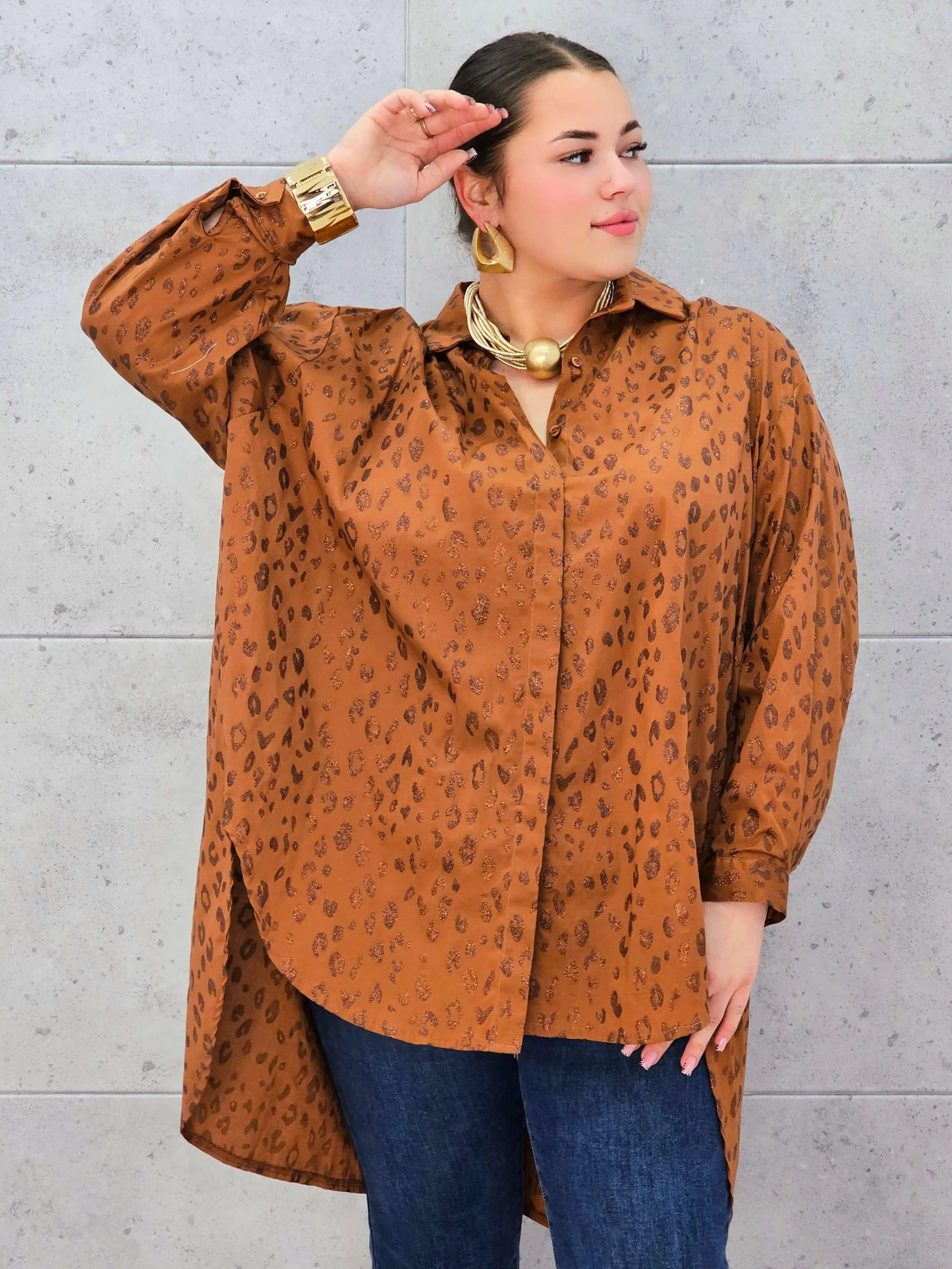 Koszula plus size „Urban Wild” – odważny styl w kobiecym wydaniu Stylowa XL