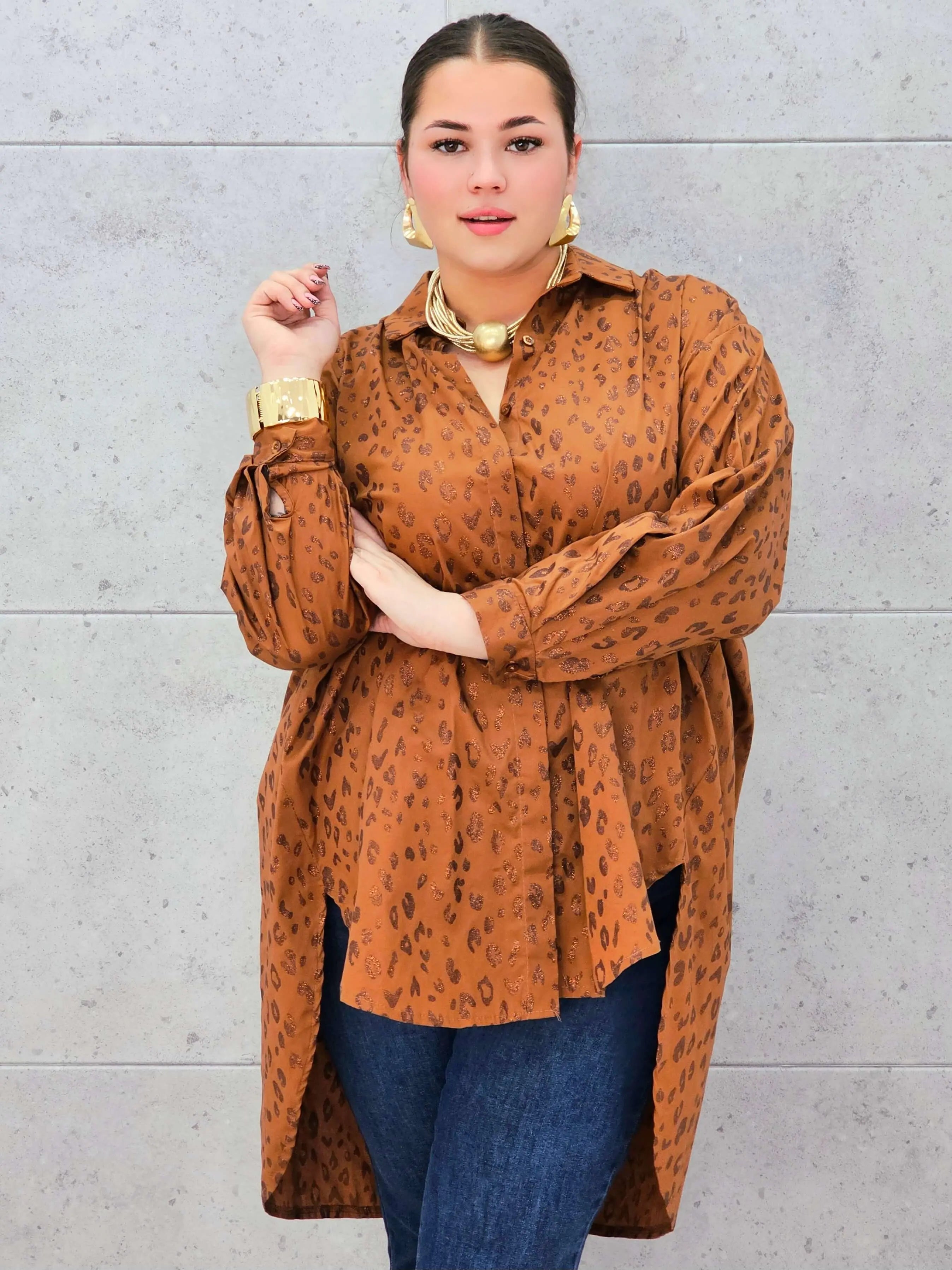 Koszula plus size „Urban Wild” – odważny styl w kobiecym wydaniu Stylowa XL