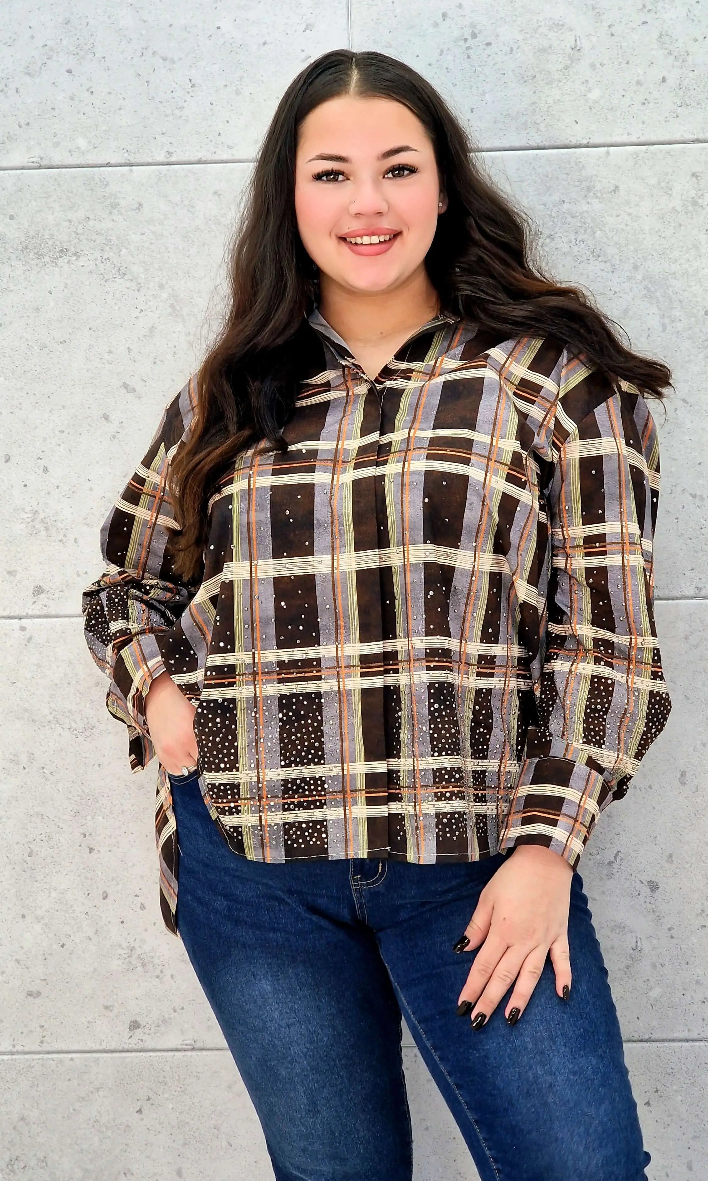 Koszula plus size w kratę – elegancja i komfort na co dzień Stylowa XL