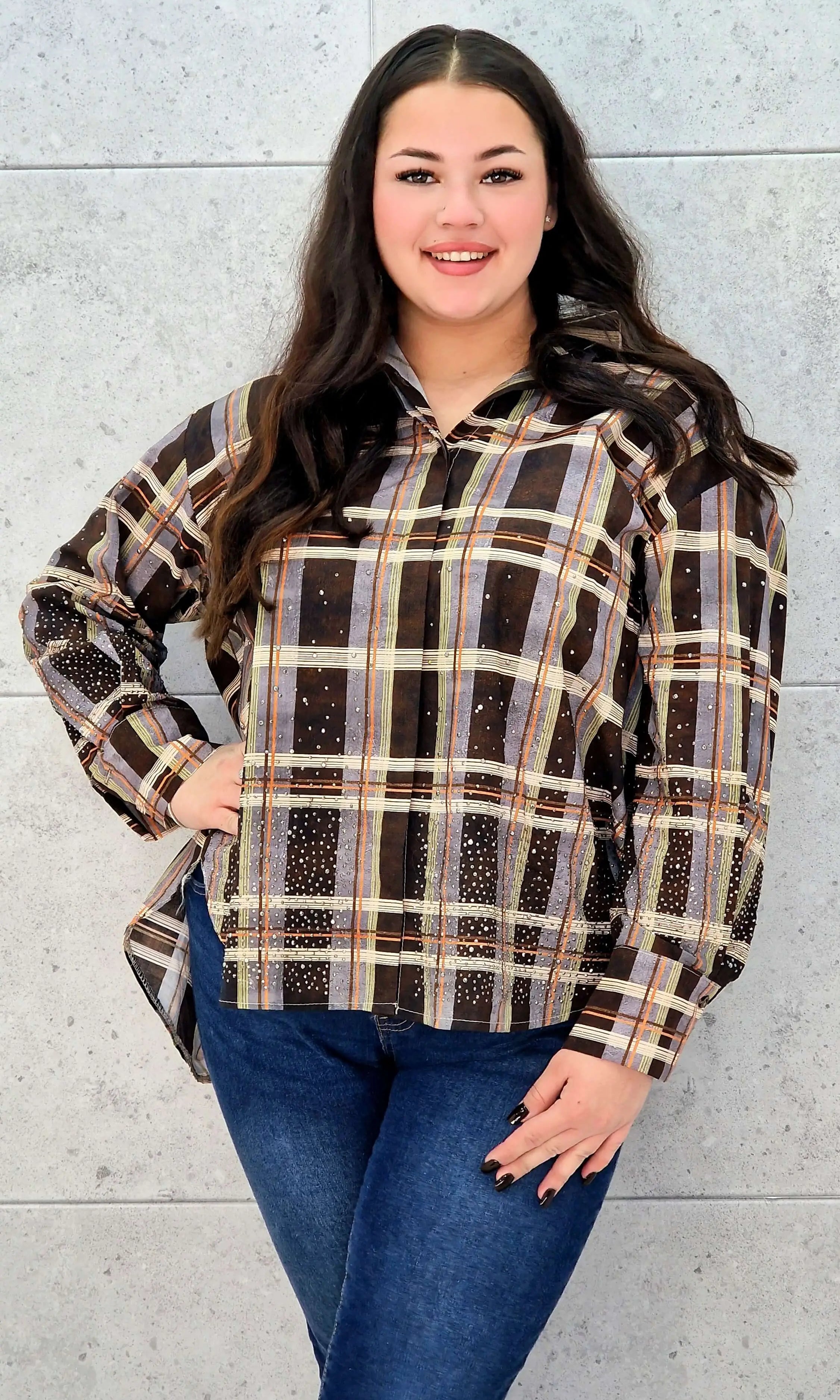 Koszula plus size w kratę – elegancja i komfort na co dzień Stylowa XL