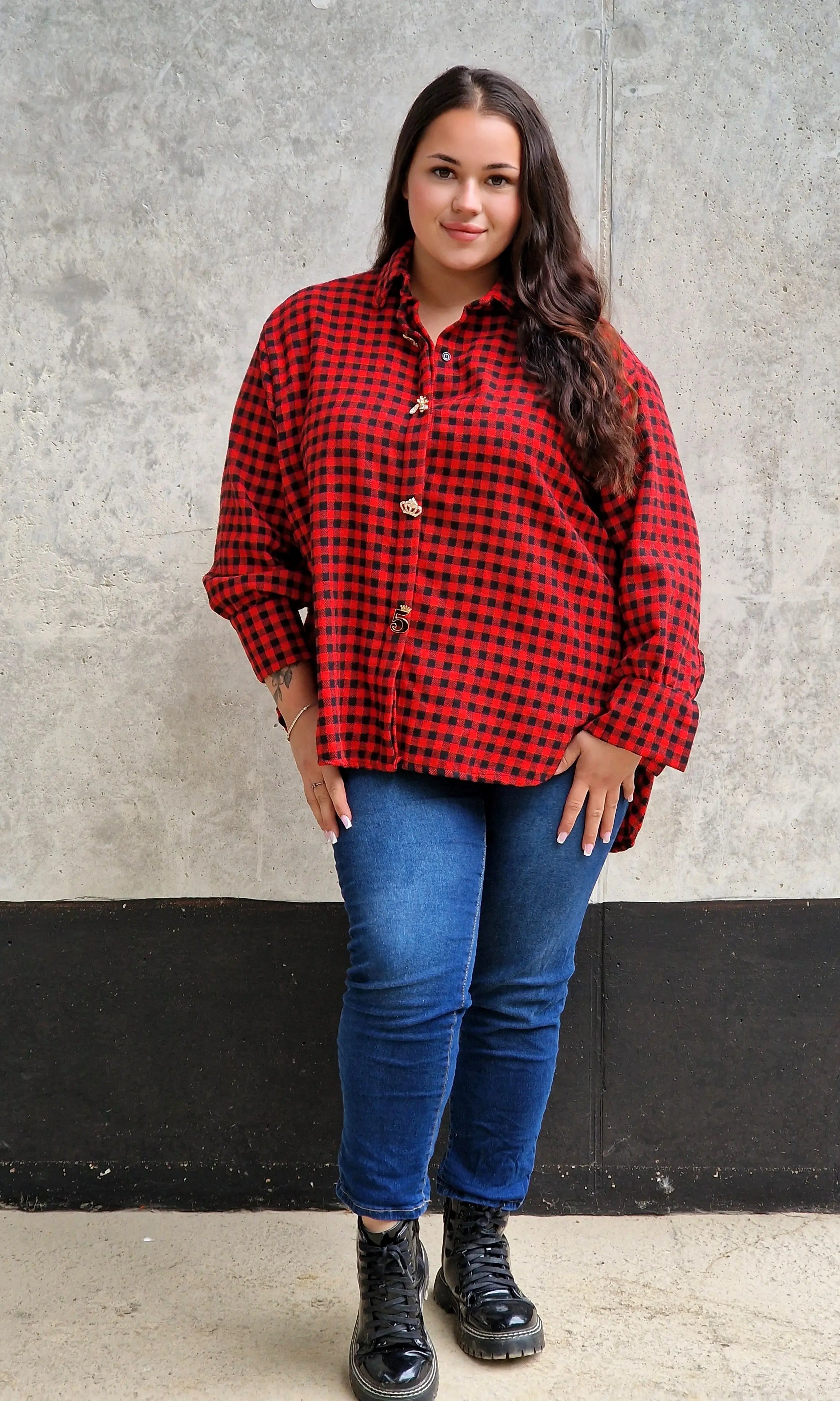 Koszula w Kratę StylowaXL – Moda Plus Size dla Kobiet XXL | Styl i Wygoda Stylowa XL