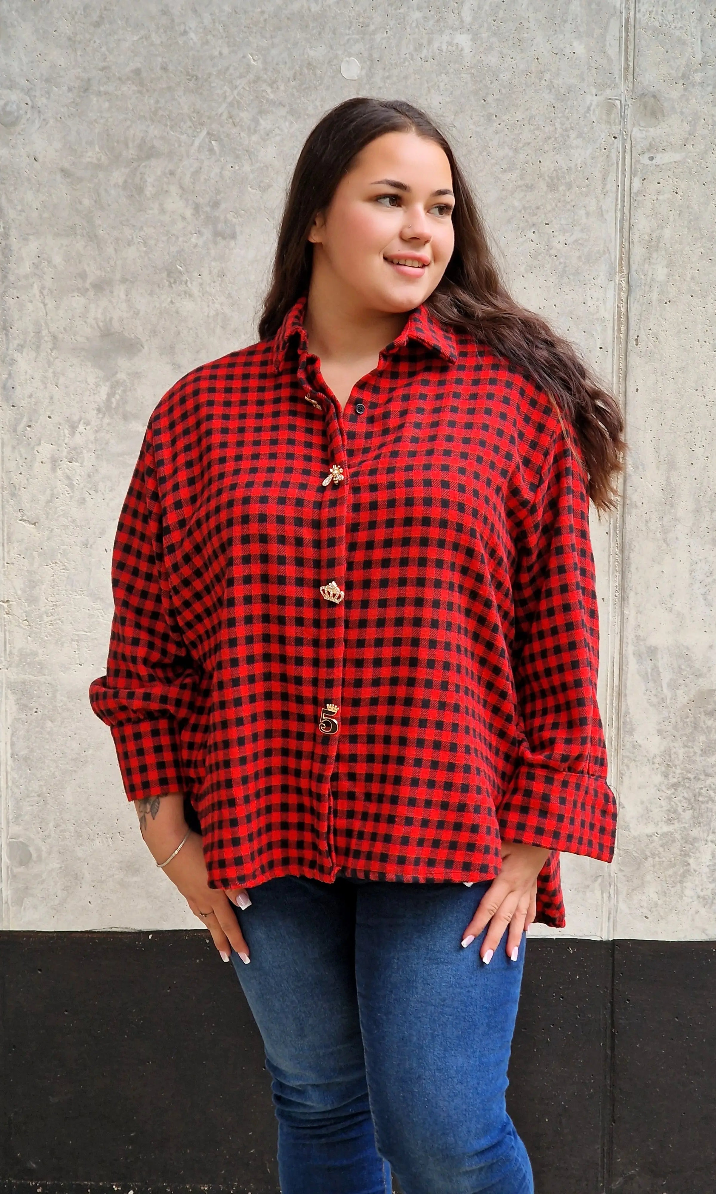 Koszula w Kratę StylowaXL – Moda Plus Size dla Kobiet XXL | Styl i Wygoda Stylowa XL