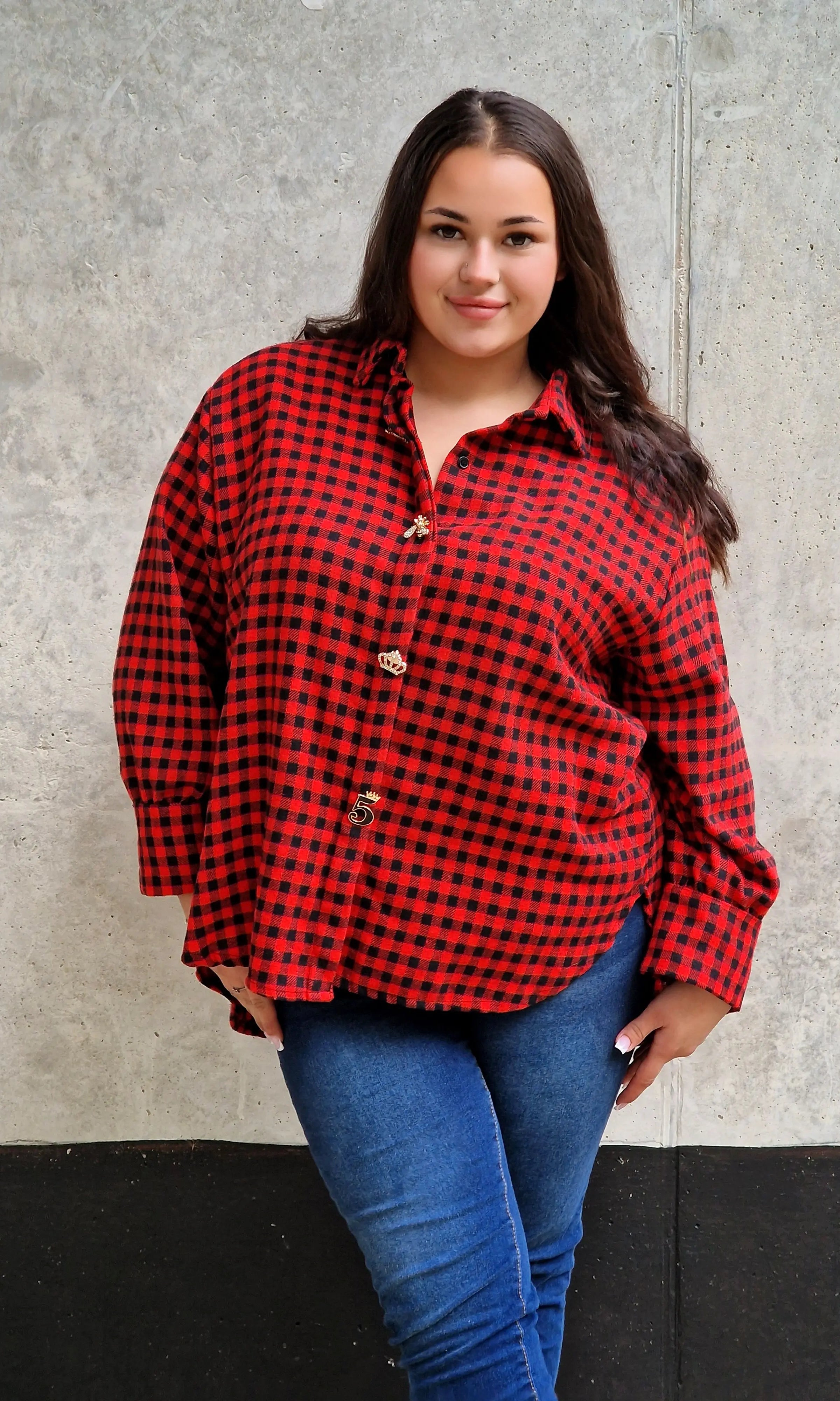 Koszula w Kratę StylowaXL – Moda Plus Size dla Kobiet XXL | Styl i Wygoda Stylowa XL