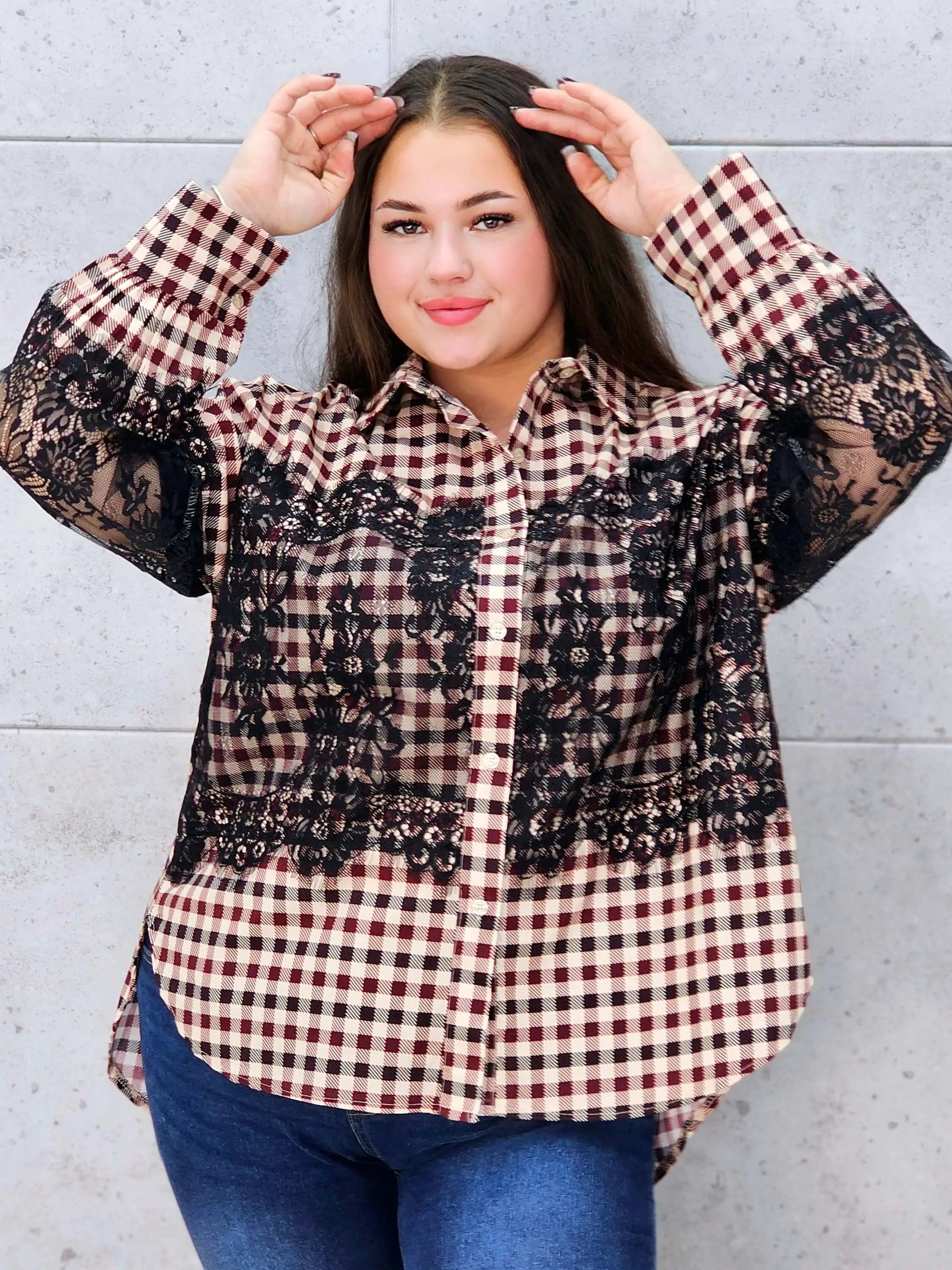 koszula w kratę XXL na święta i spotkania rodzinne