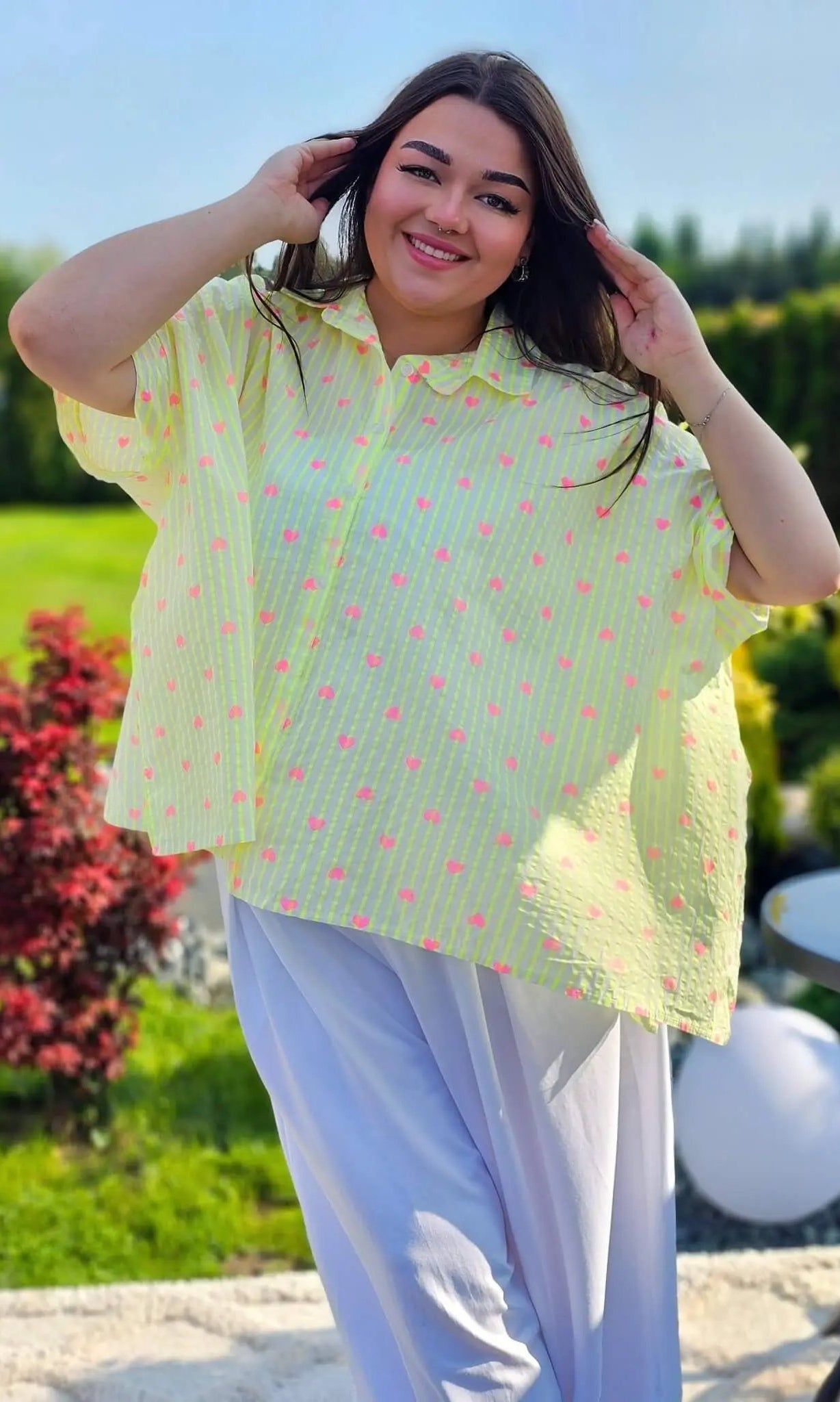 Koszula w serduszka Stylowa XL