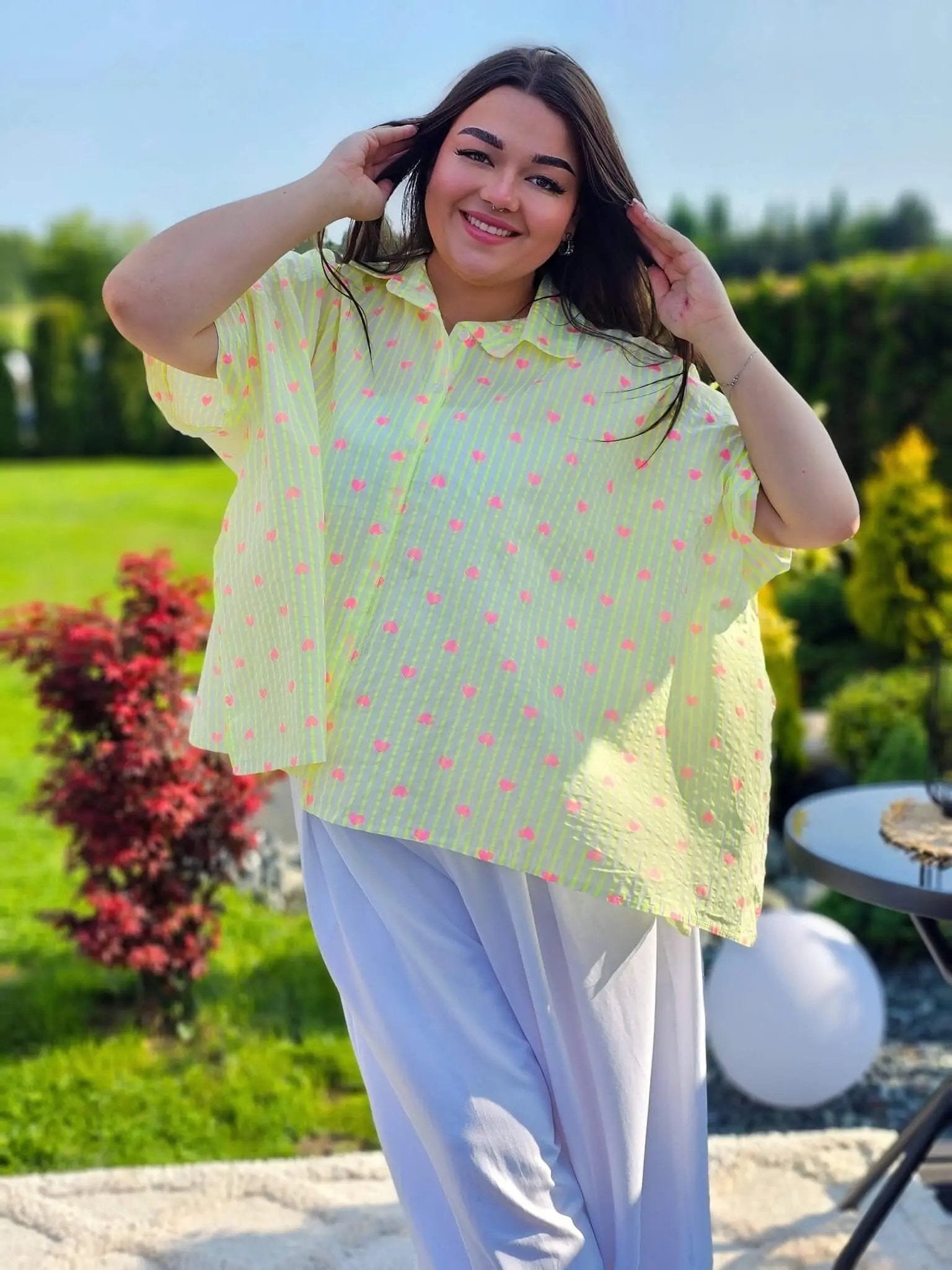 Koszula w serduszka Stylowa XL