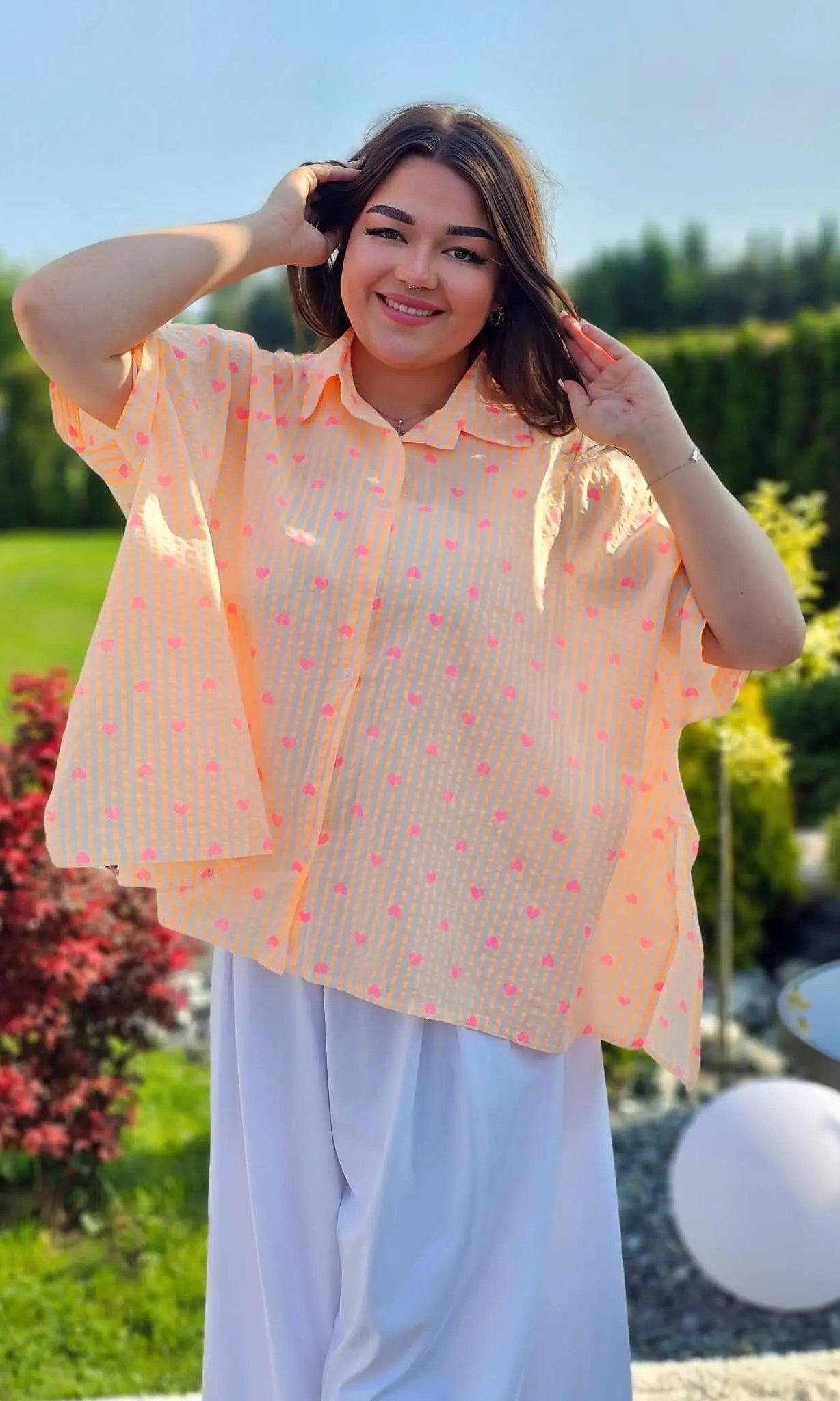 Koszula w serduszka Stylowa XL