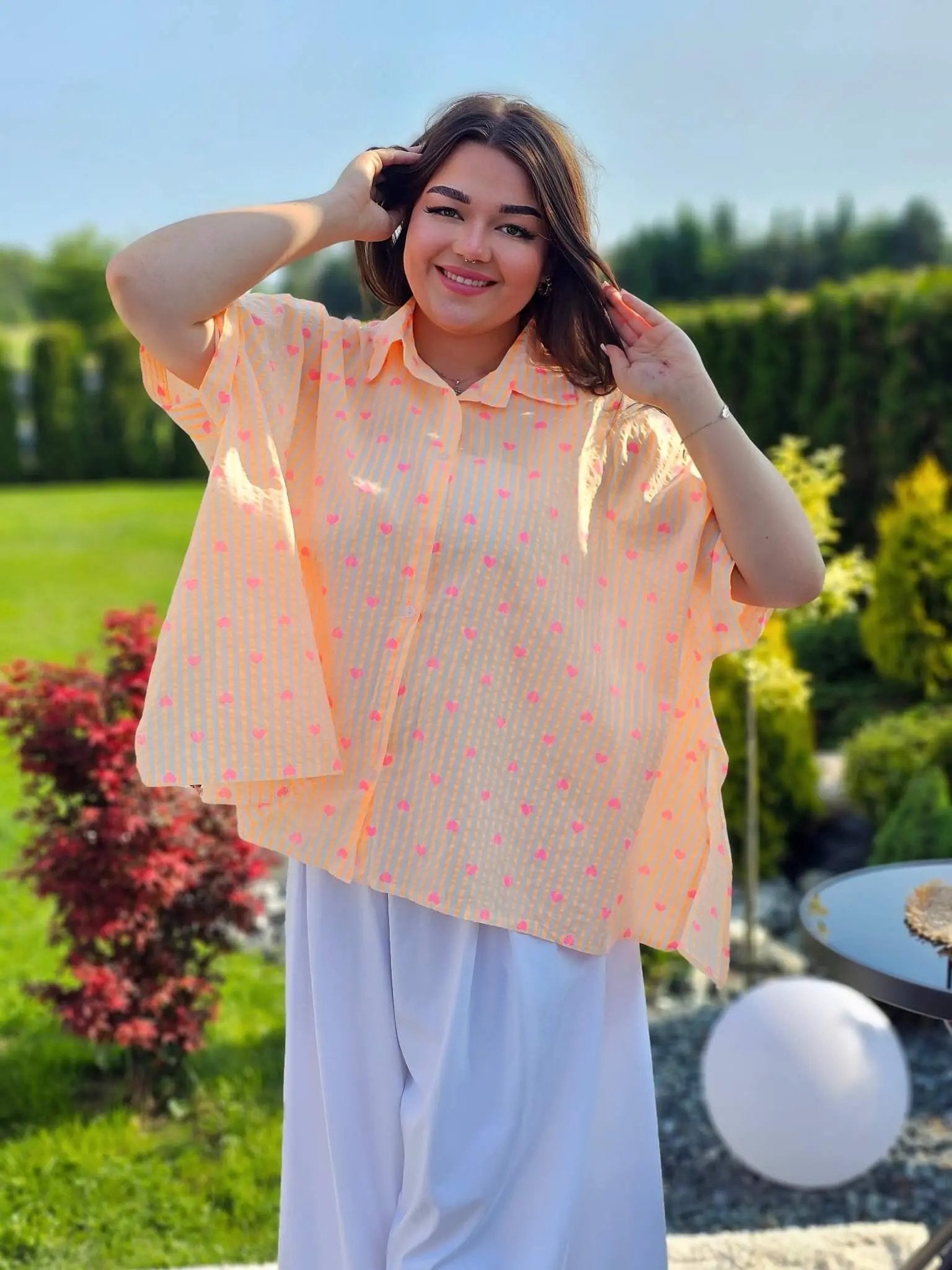 Koszula w serduszka Stylowa XL