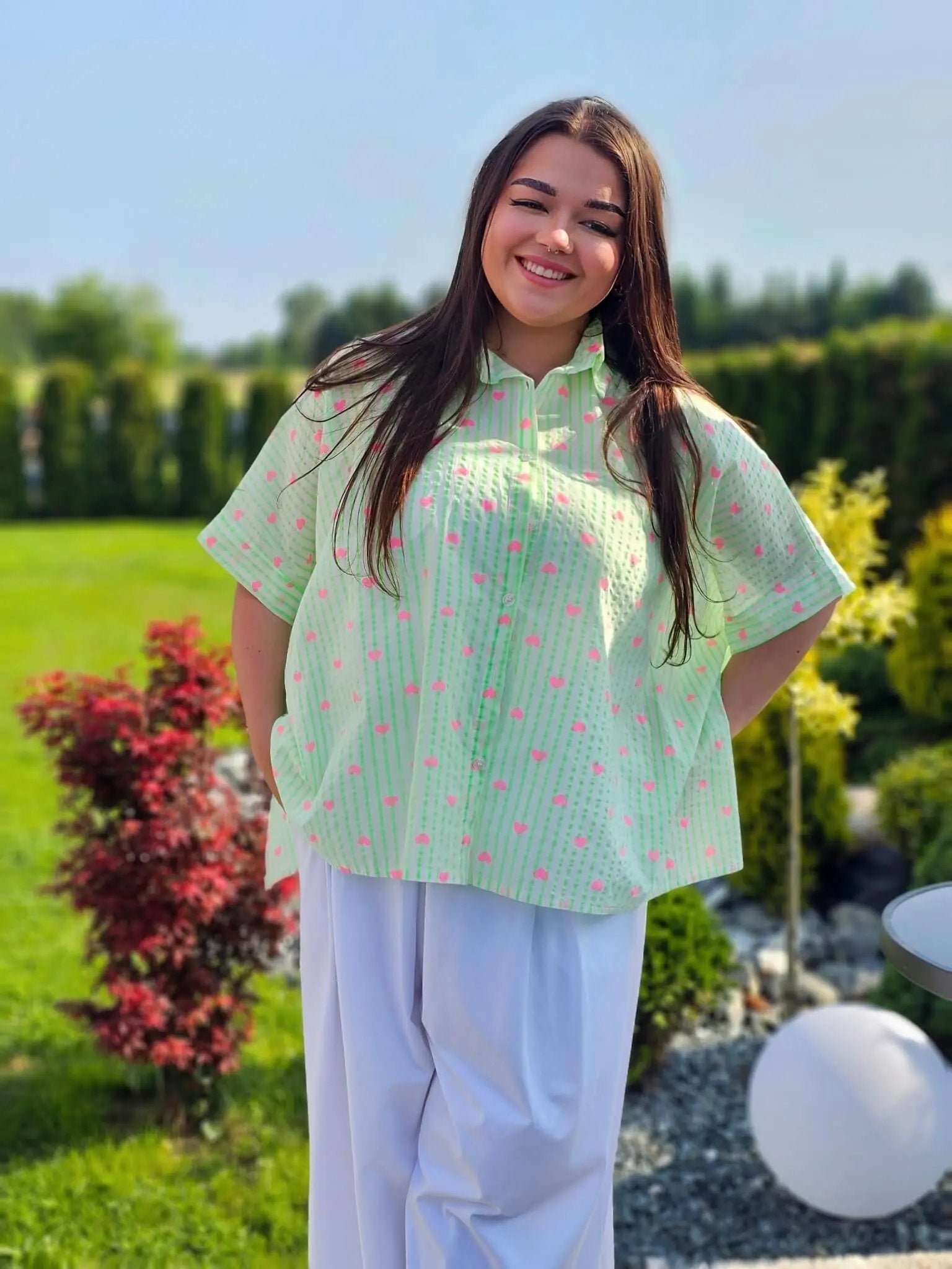 Koszula w serduszka Stylowa XL