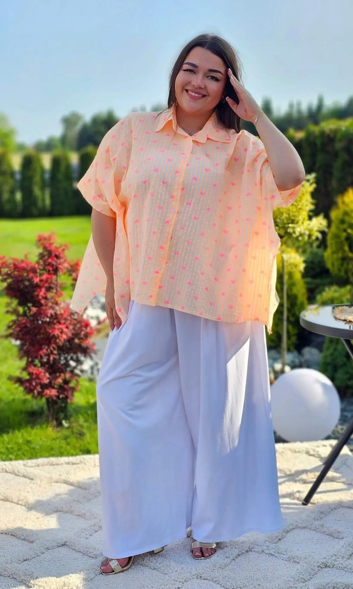 Koszula w serduszka Stylowa XL