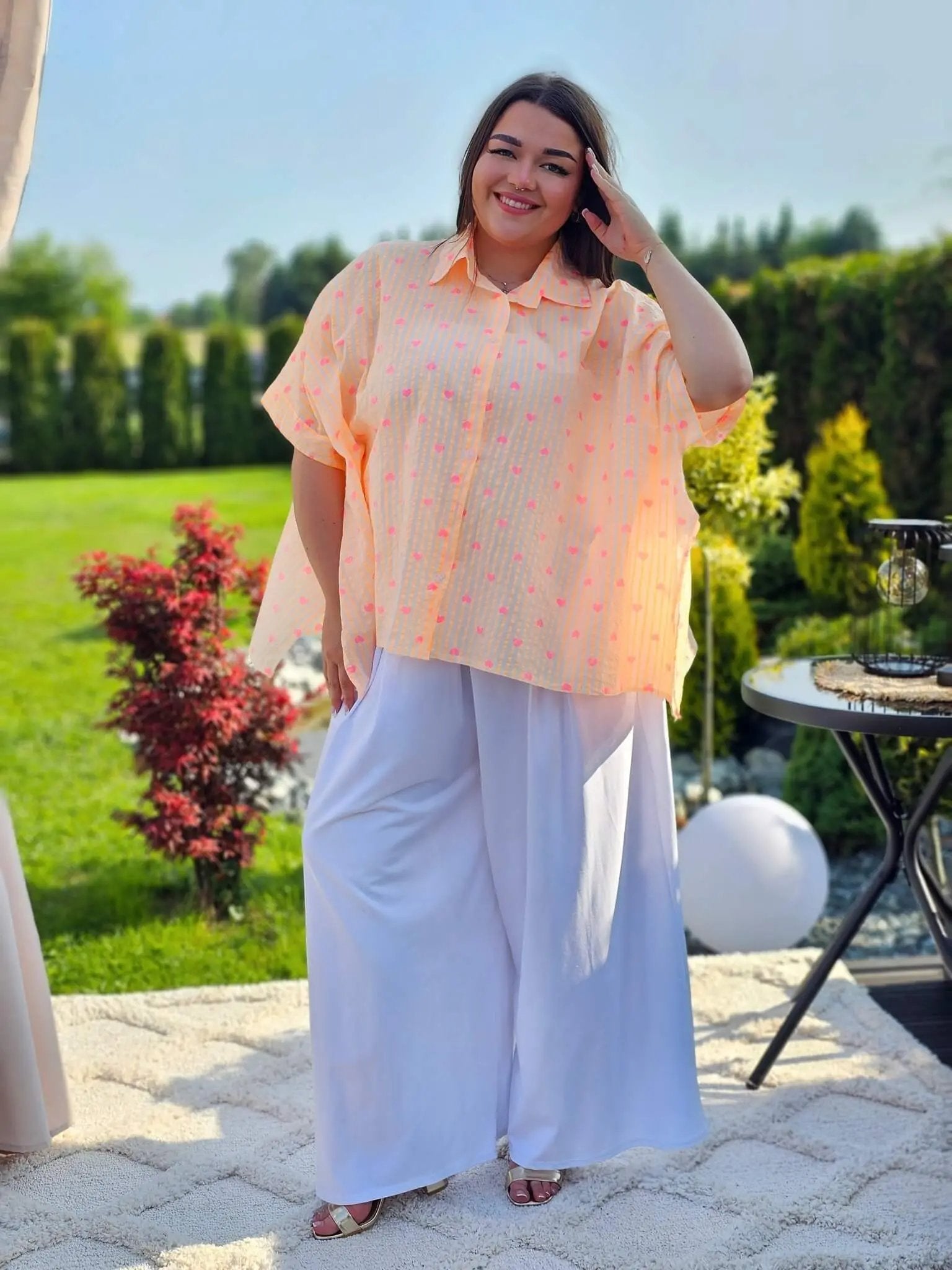 Koszula w serduszka Stylowa XL