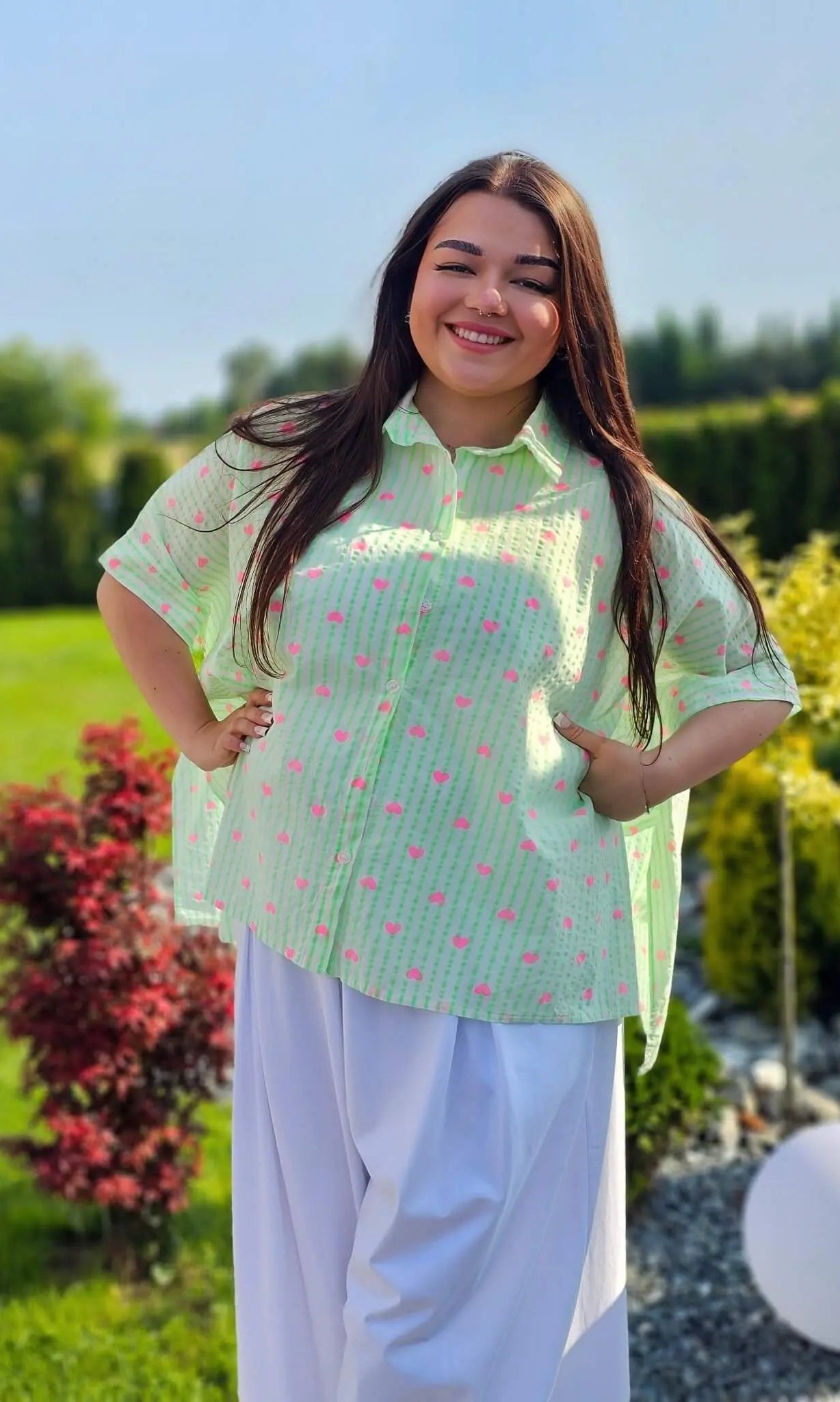 Koszula w serduszka Stylowa XL