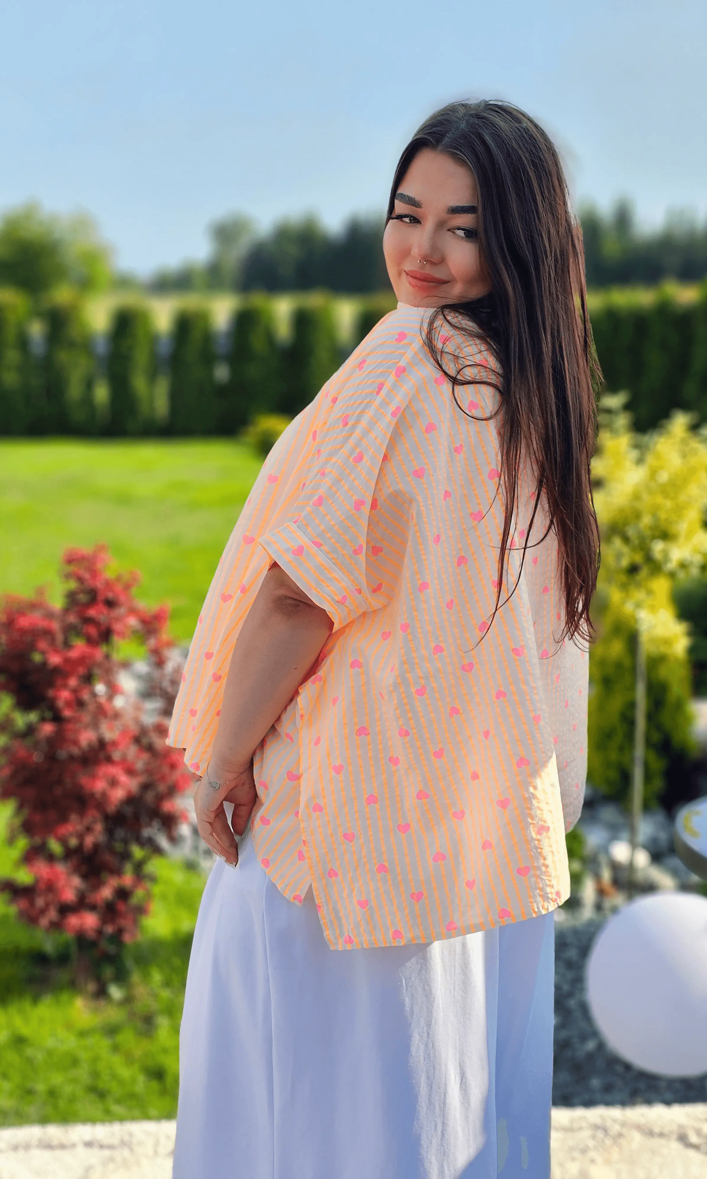 Koszula w serduszka Stylowa XL