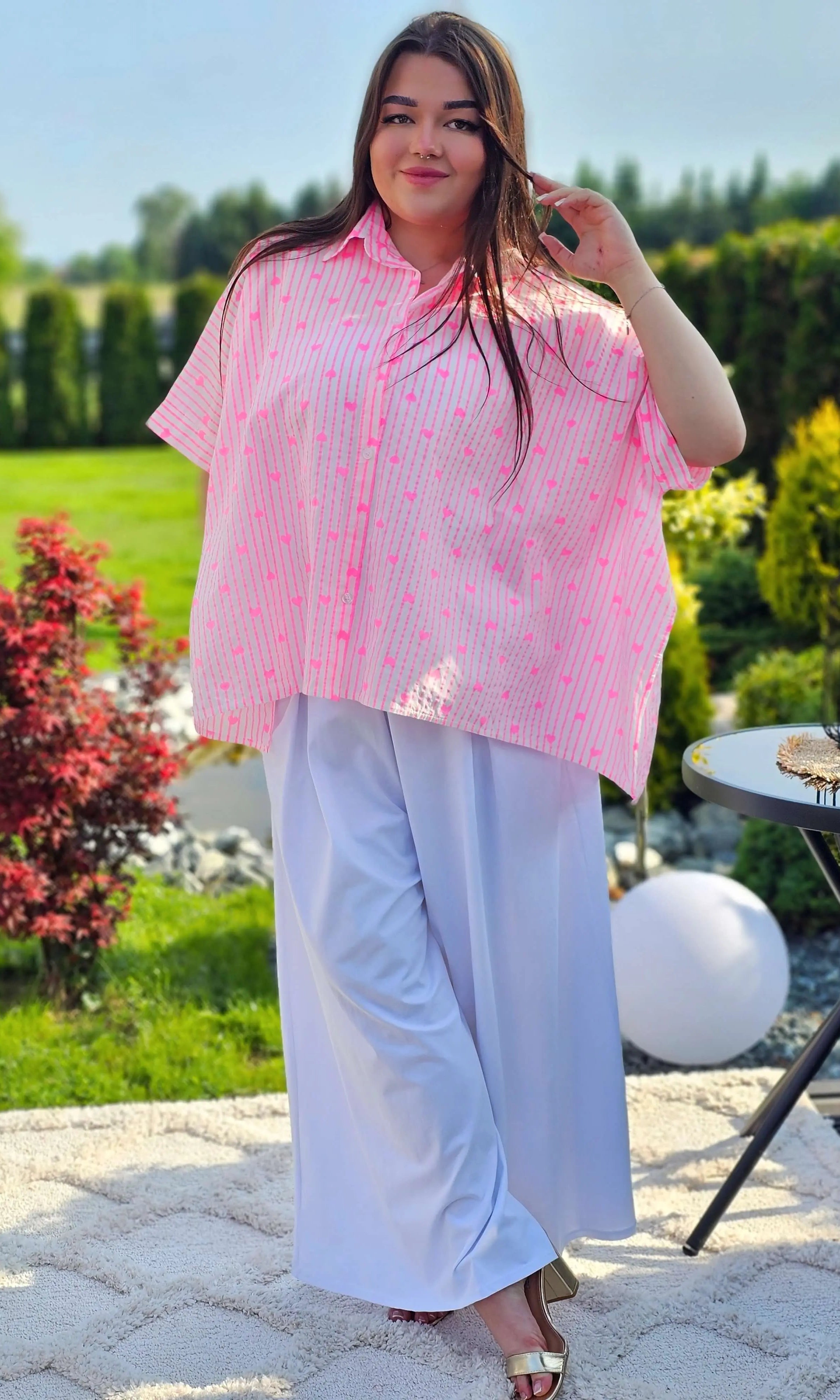 Koszula w serduszka Stylowa XL