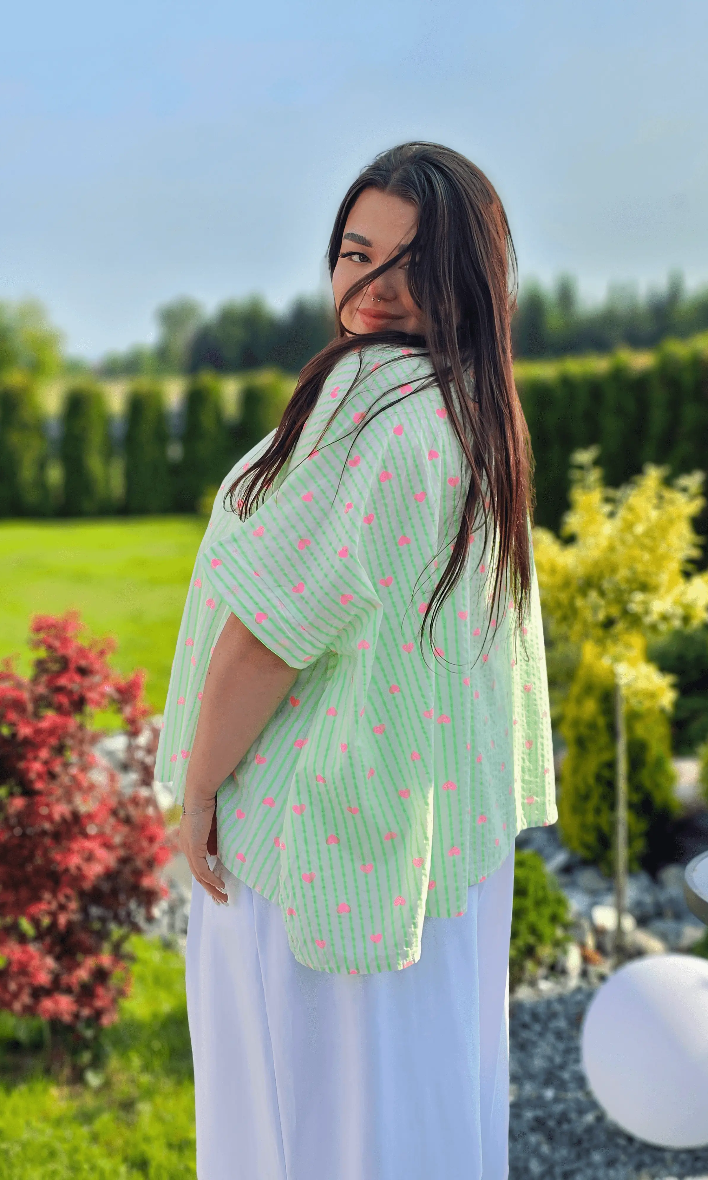 Koszula w serduszka Stylowa XL