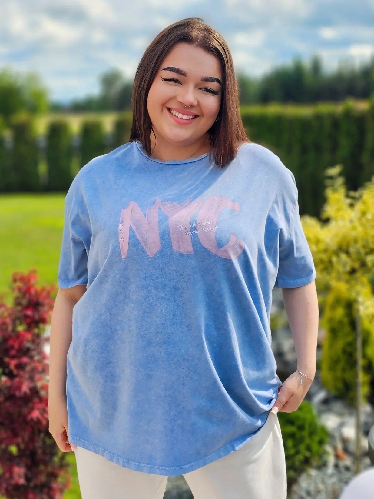 Koszulka NYC - trzy kolory Stylowa XL