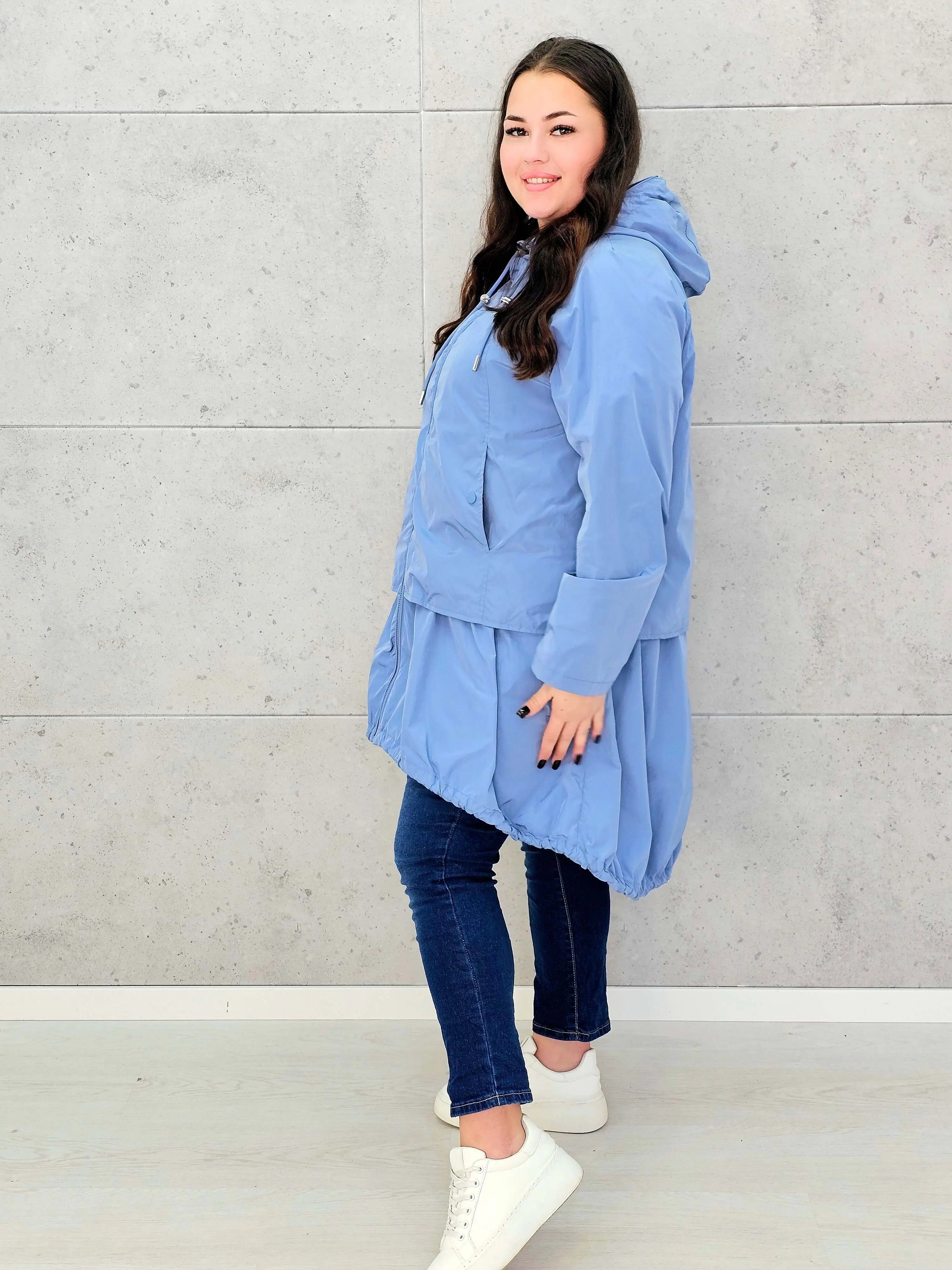 Kurtka damska parka plus size – asymetryczna lekkość i nowoczesny styl plus size Stylowa XL
