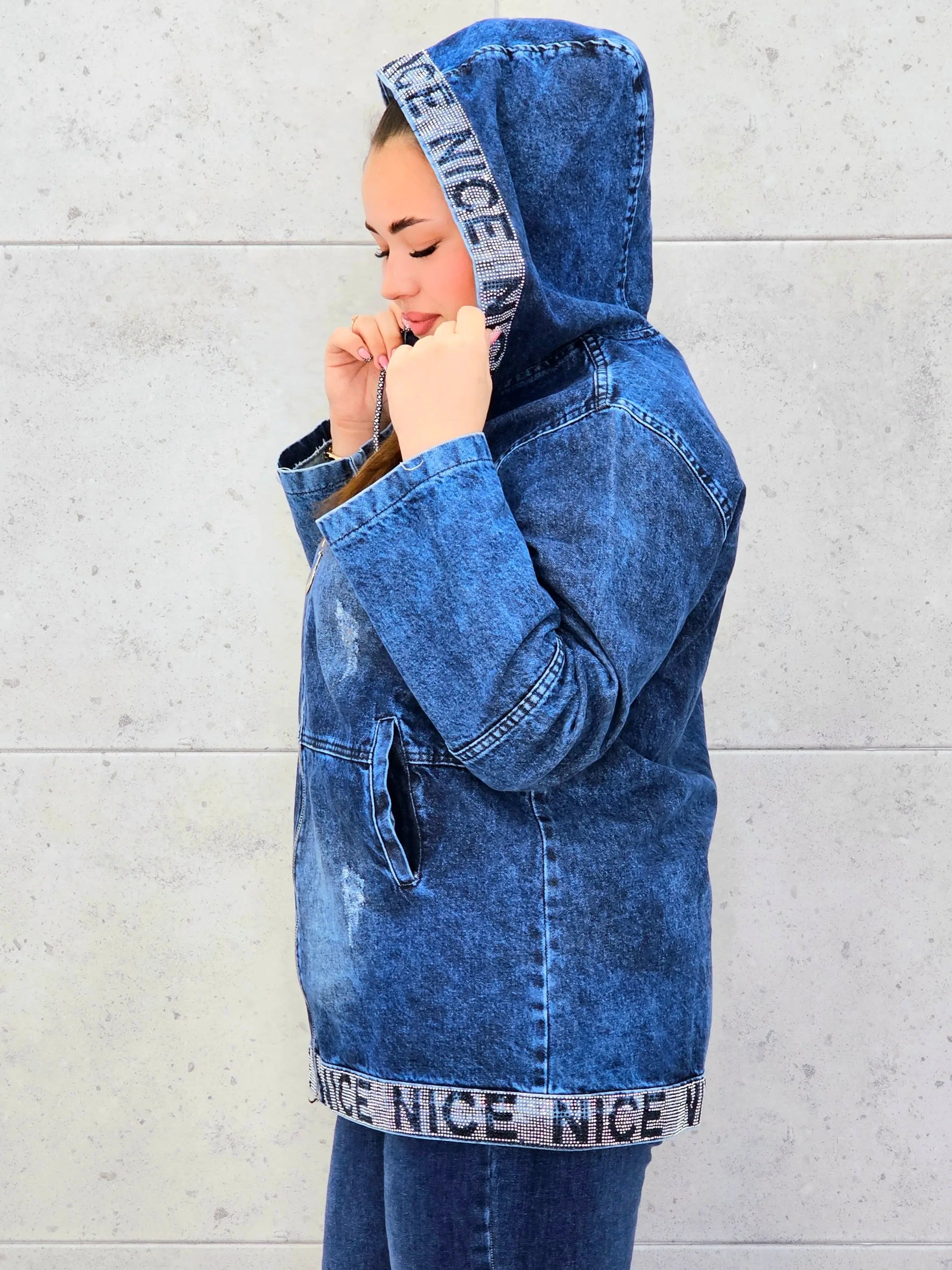 Kurtka jeansowa plus size NICE – wygodny jeans w modnym stylu XXL Stylowa XL