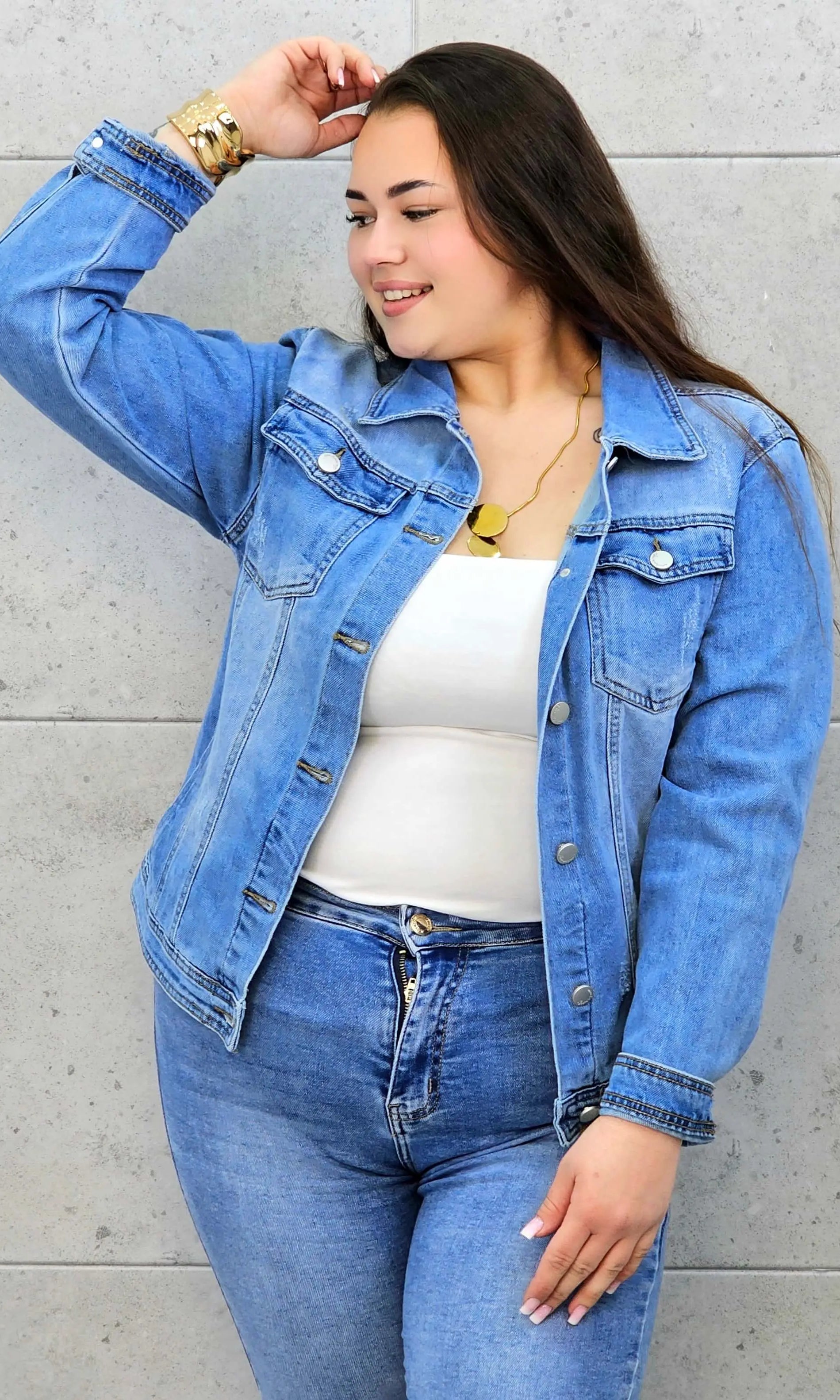 Kurtka jeansowa plus size – klasyczna kurtka denim XXL Stylowa XL Stylowa XL