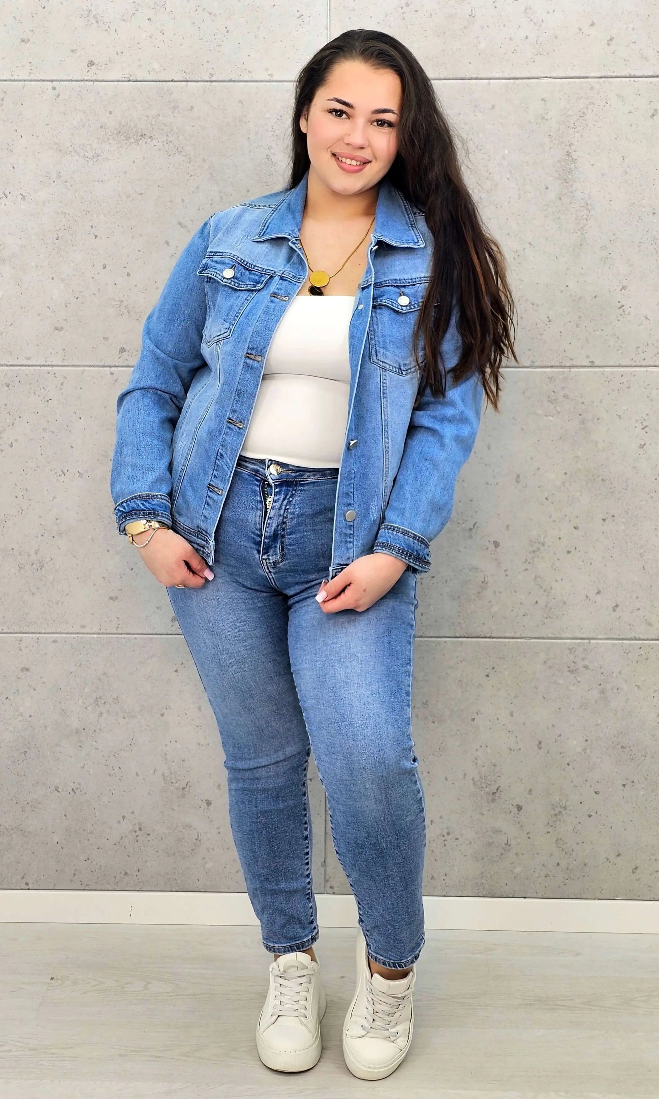 Kurtka jeansowa plus size – klasyczna kurtka denim XXL Stylowa XL Stylowa XL