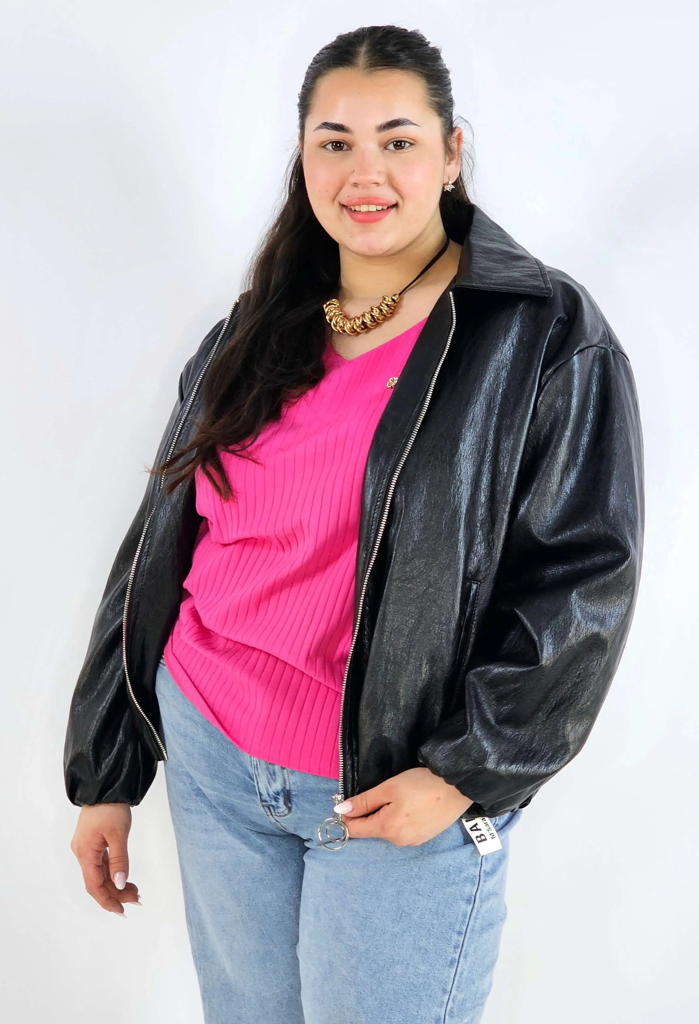 Kurtka plus size oversize z kołnierzem – miejska elegancja w nowoczesnym wydaniu Stylowa XL