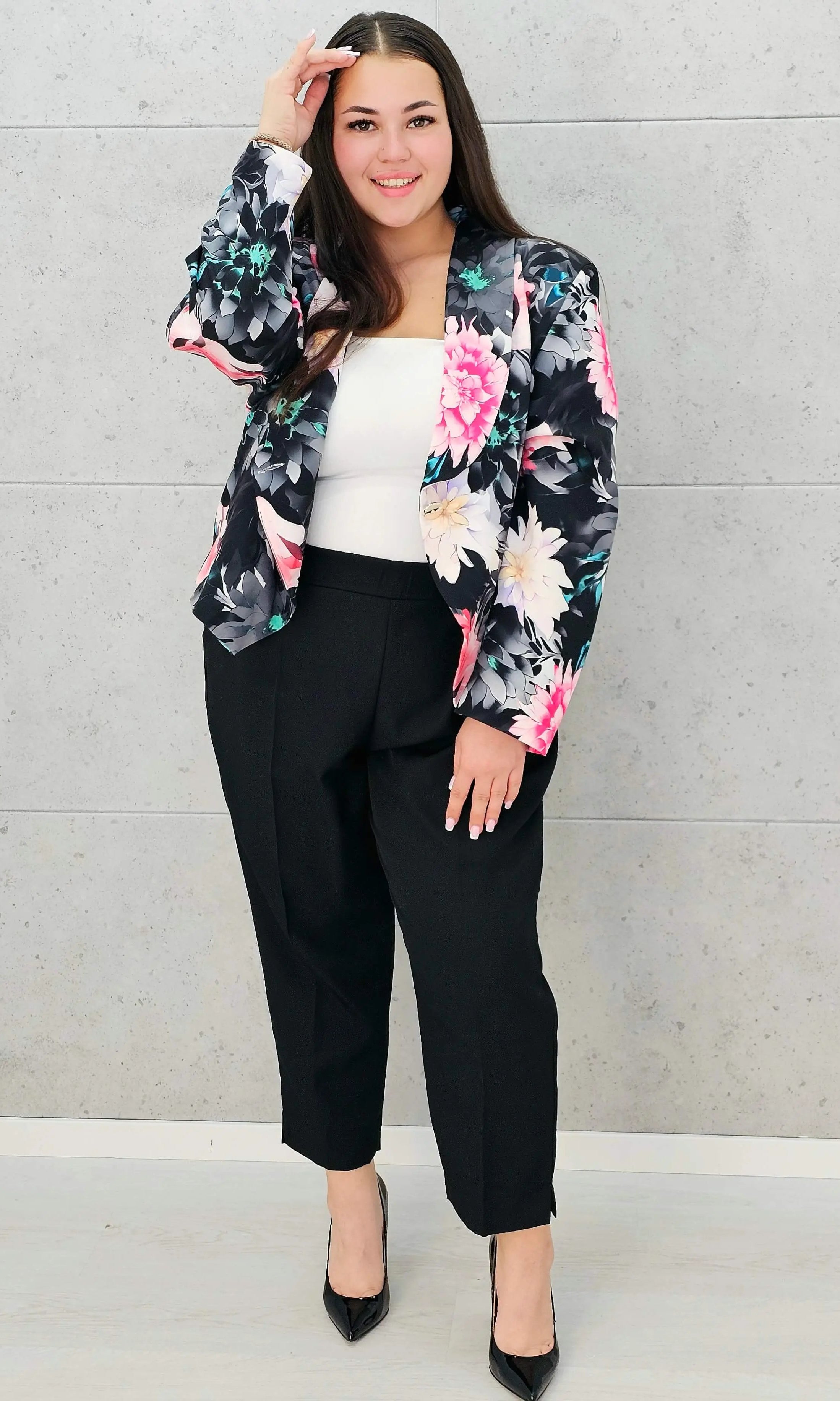 Kwiatowy komplet dla wyjątkowych kobiet Stylowa XL