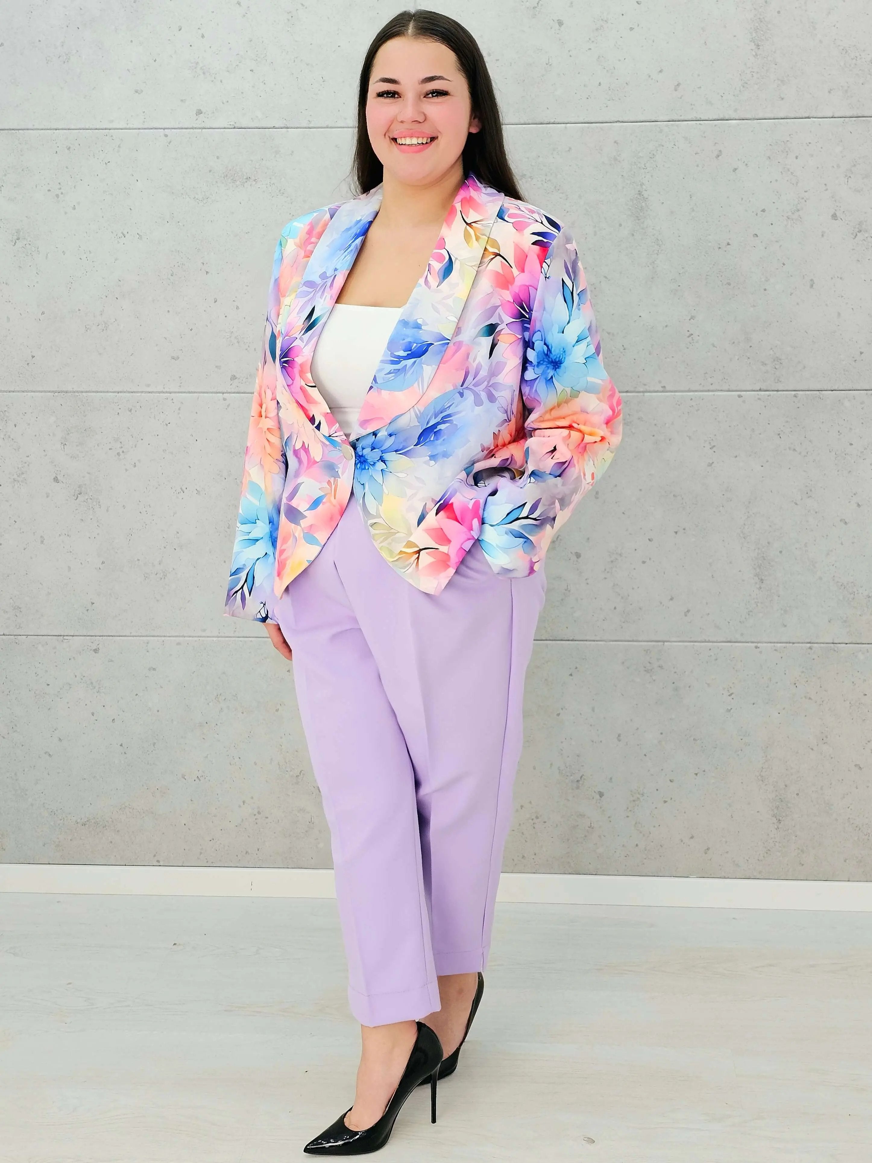 Kwiatowy komplet dla wyjątkowych kobiet Stylowa XL