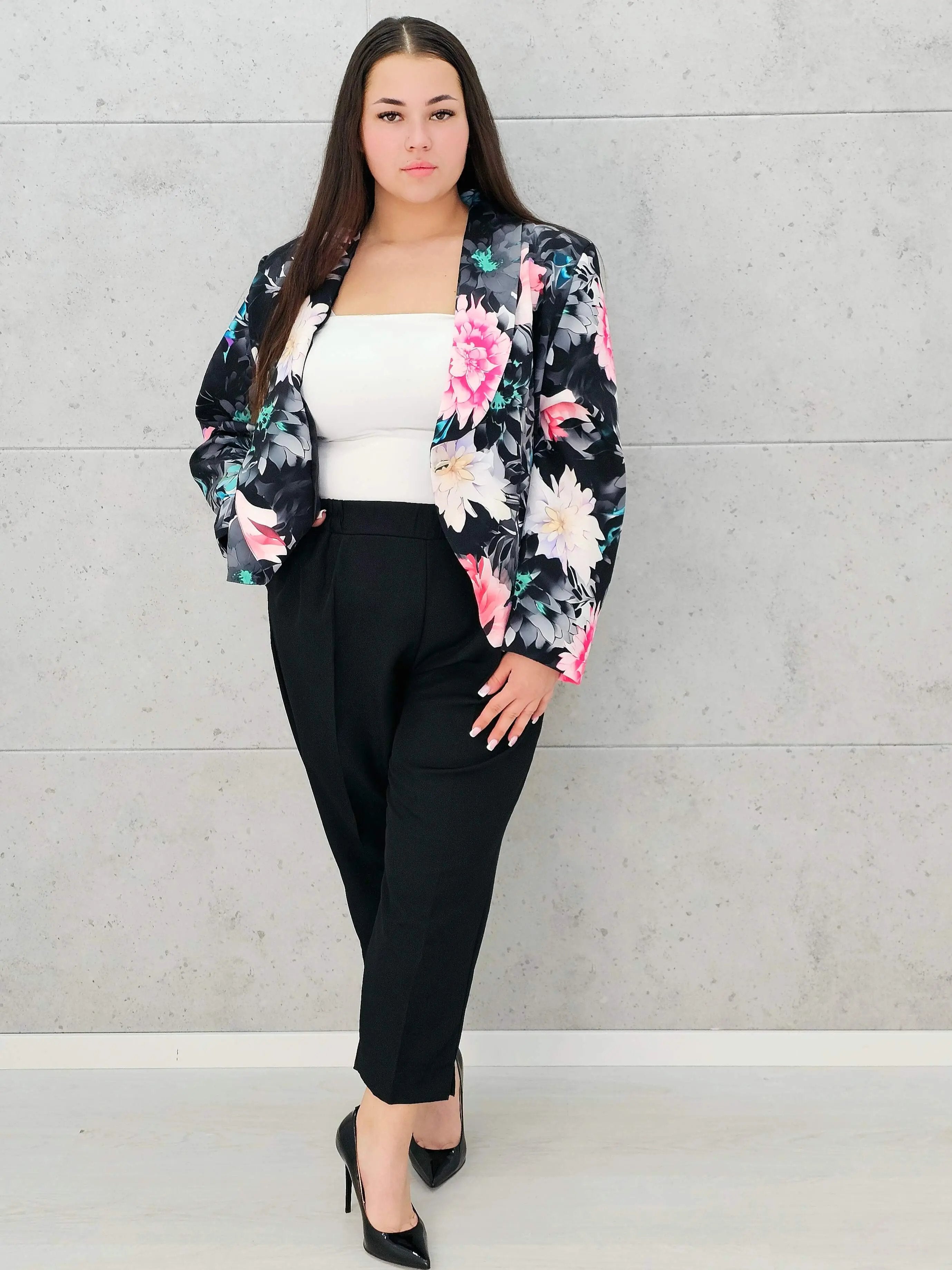 Kwiatowy komplet dla wyjątkowych kobiet Stylowa XL