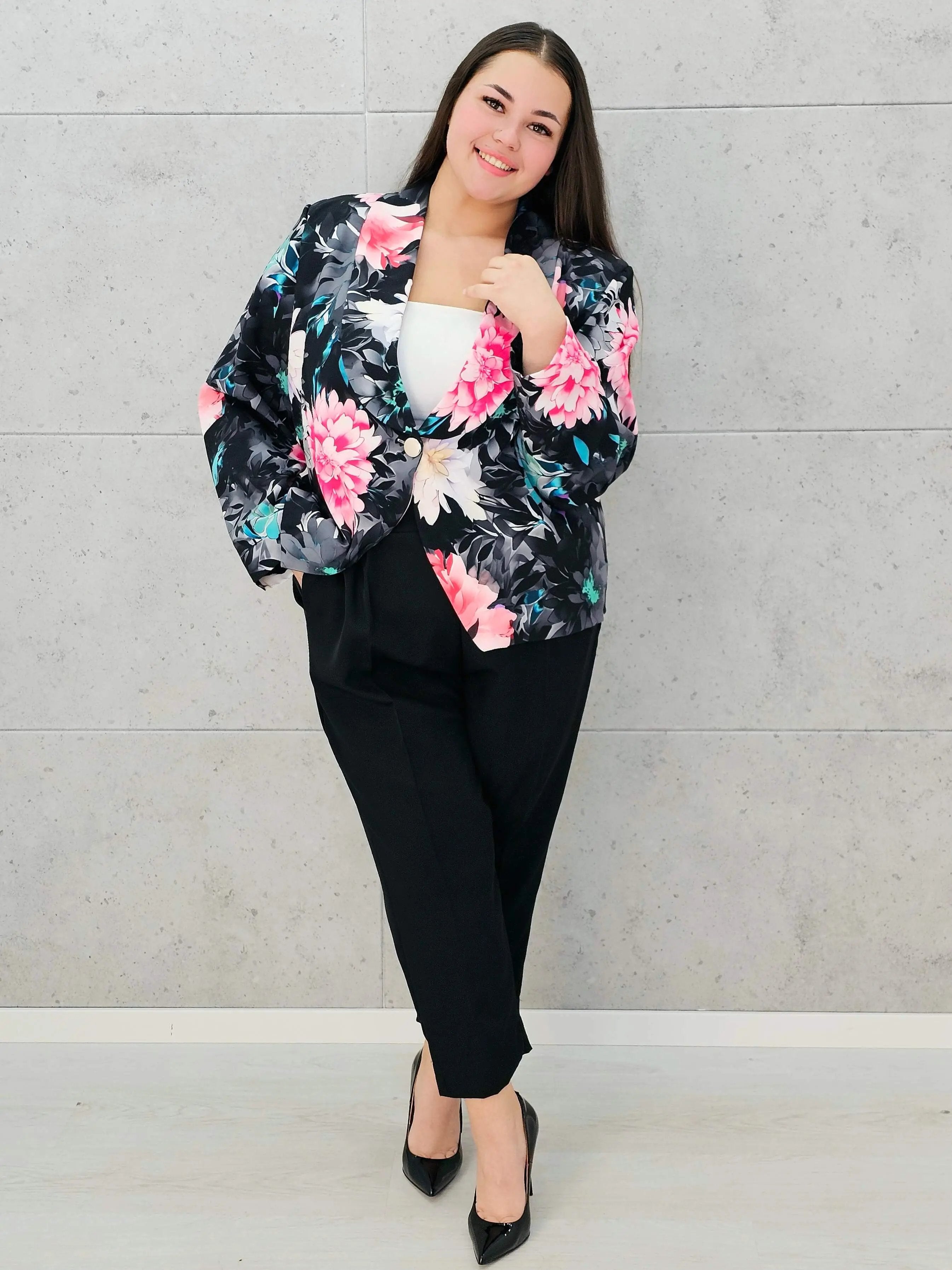 Kwiatowy komplet dla wyjątkowych kobiet Stylowa XL