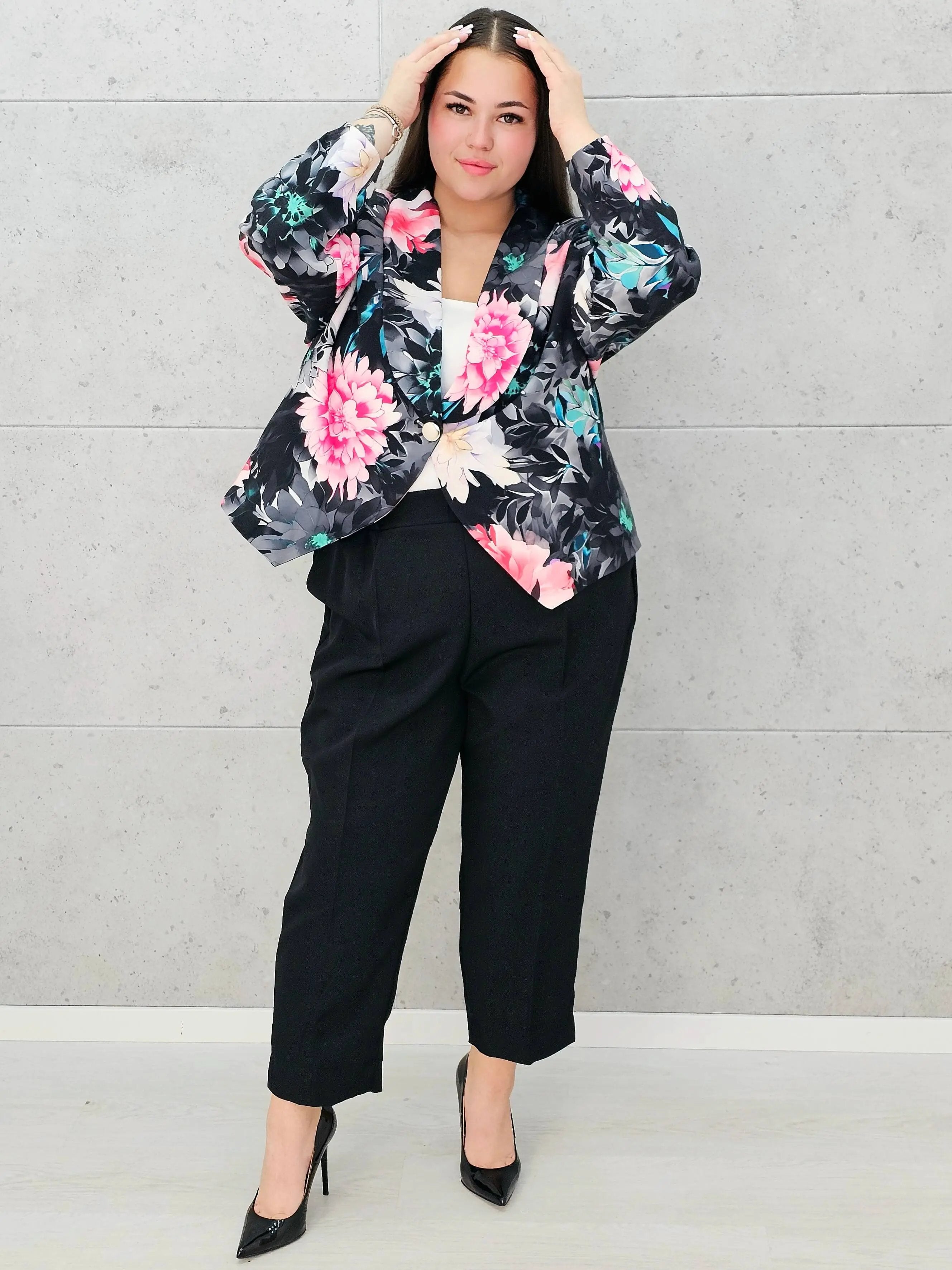 Kwiatowy komplet dla wyjątkowych kobiet Stylowa XL