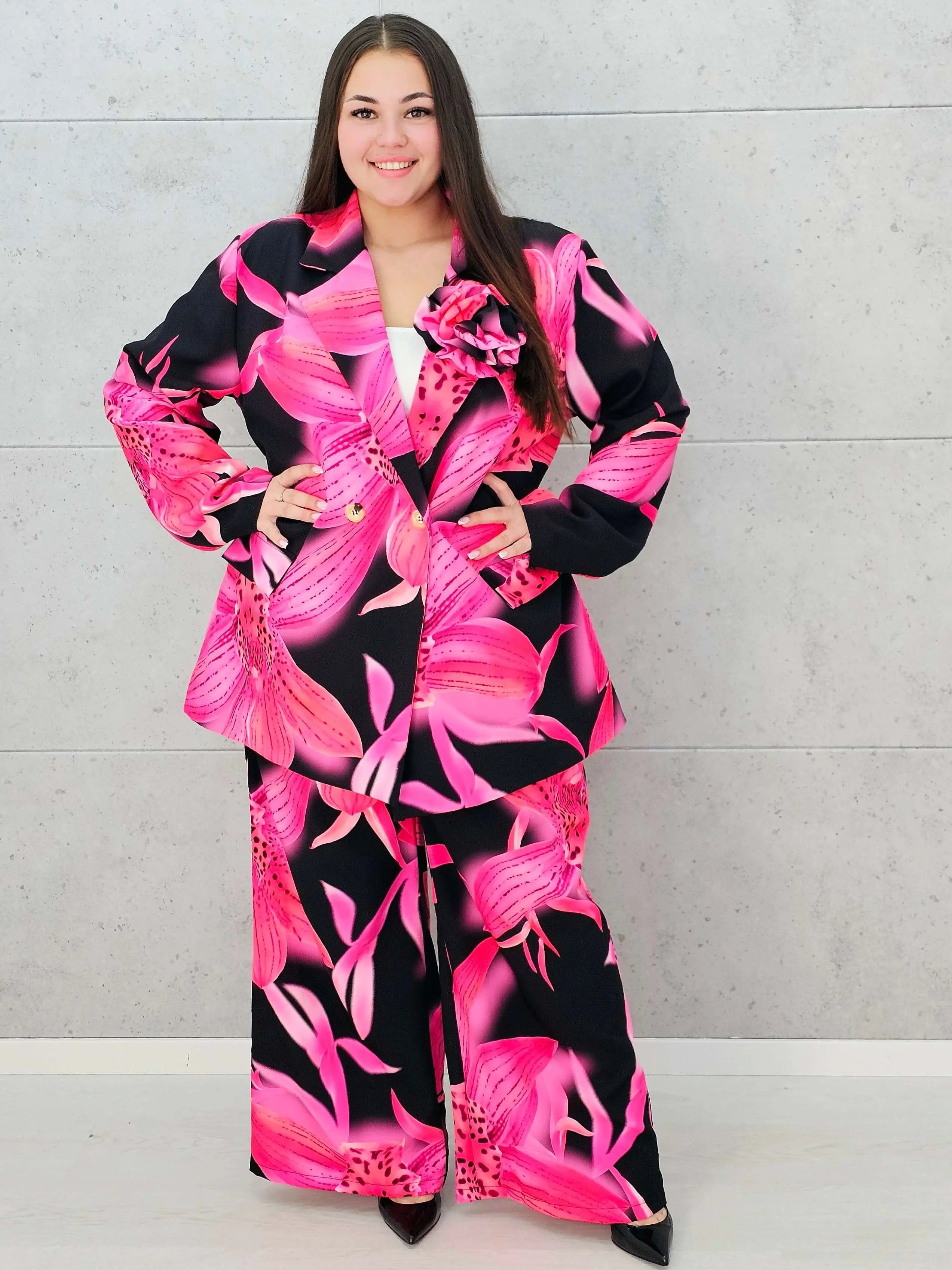 Kwiatowy zestaw garniturowy Stylowa XL