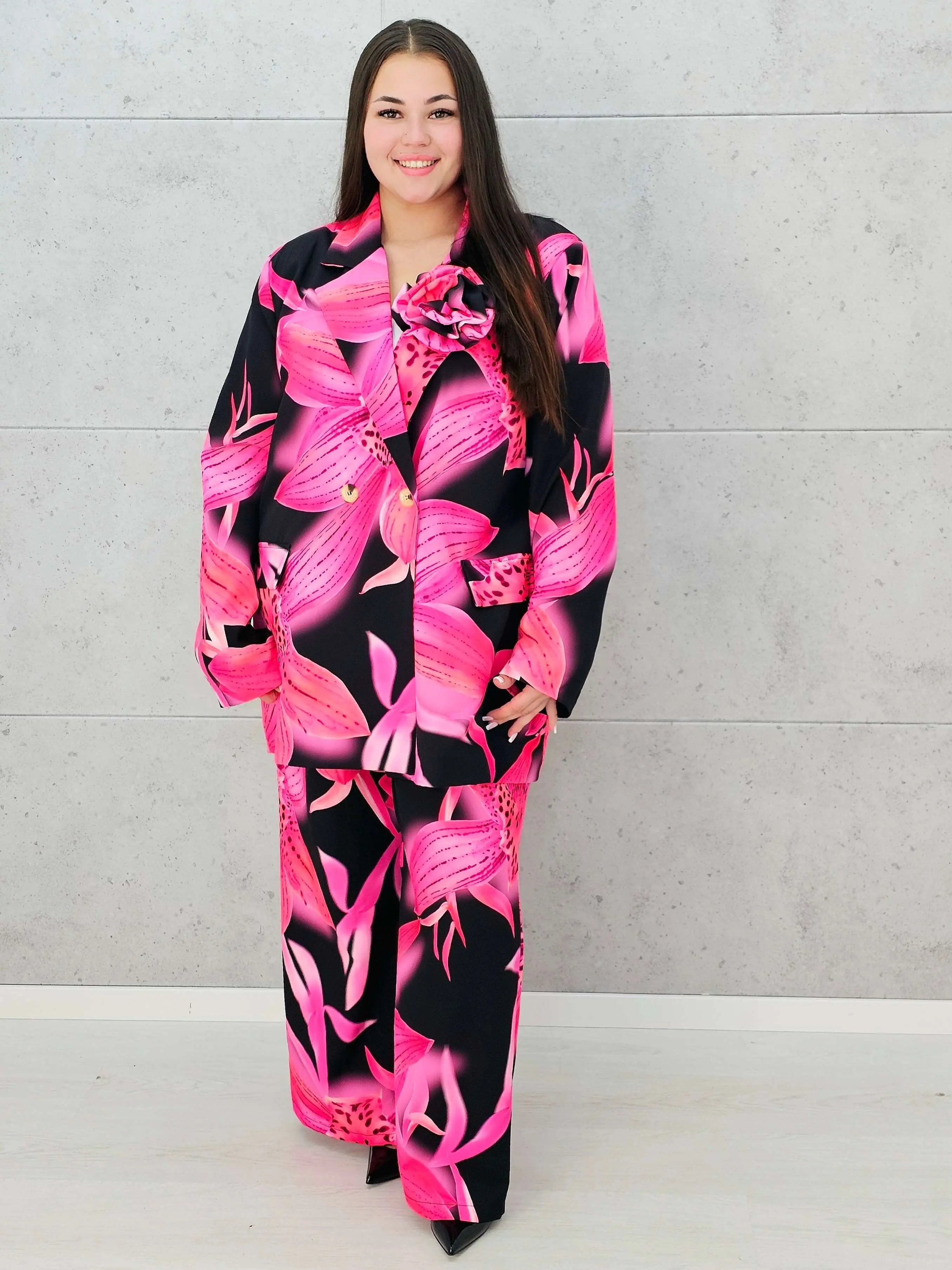 Kwiatowy zestaw garniturowy Stylowa XL