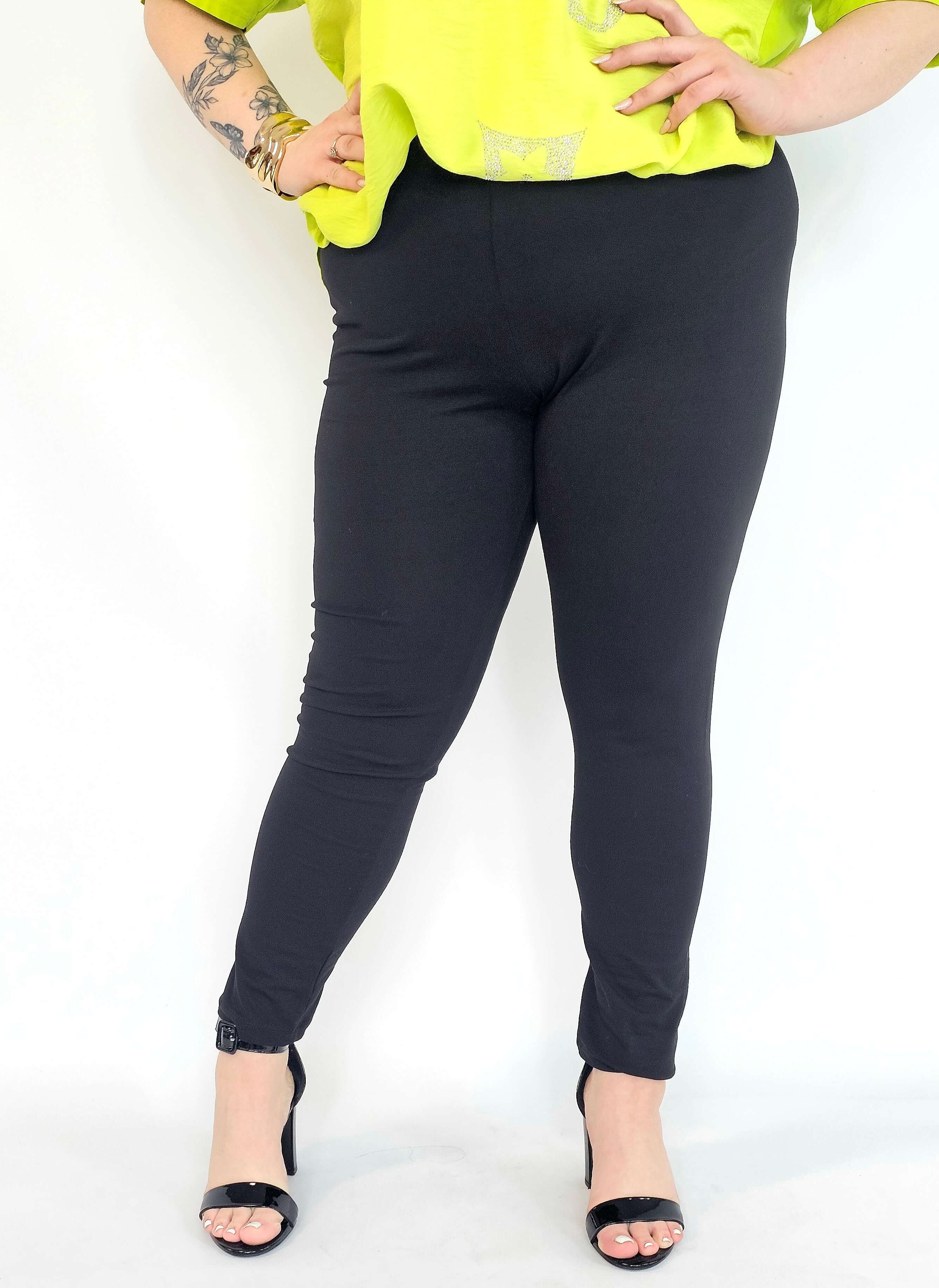 Leginsy plus size bawełniane – wygodne leginsy damskie XXL z elastanem Stylowa XL