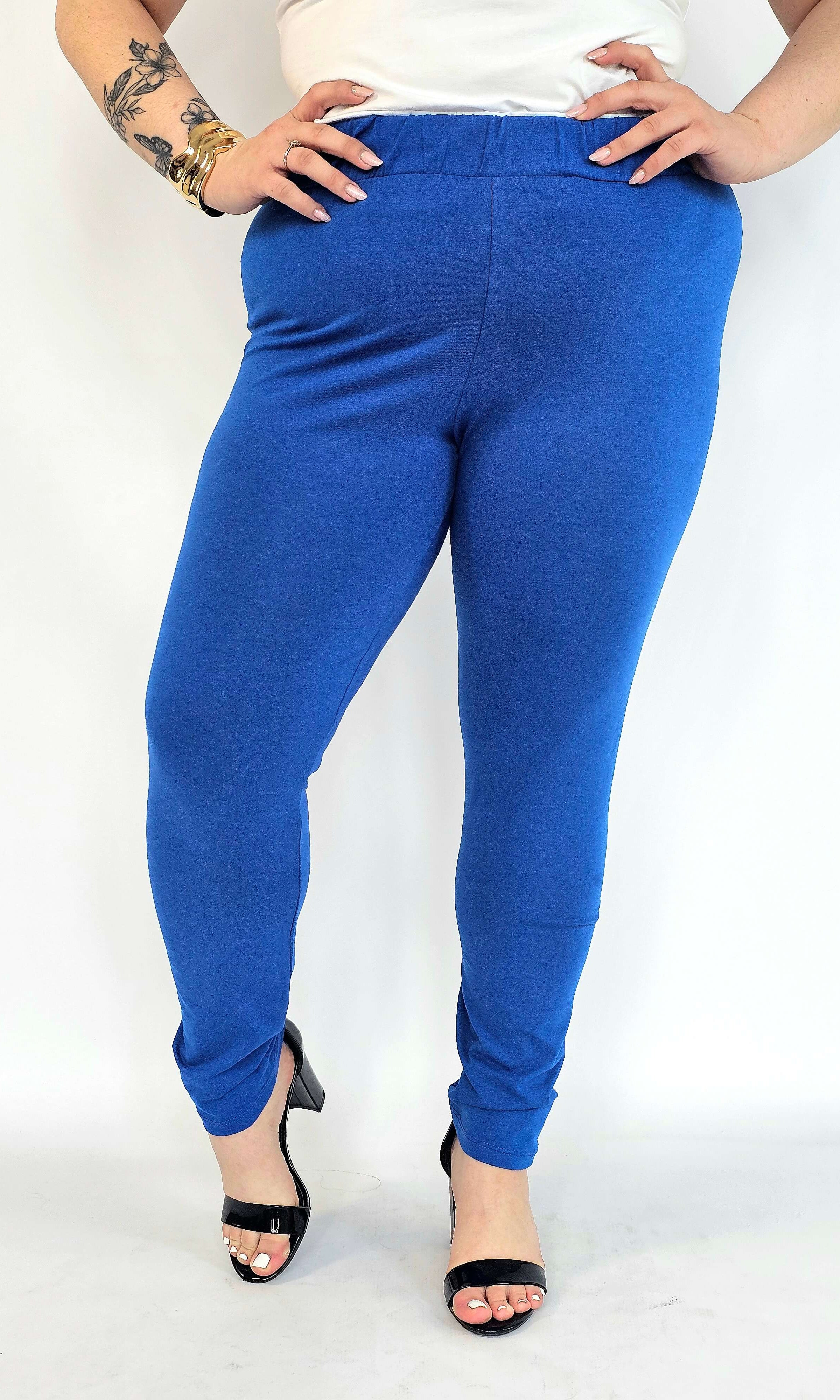 Leginsy plus size bawełniane – wygodne leginsy damskie XXL z elastanem Stylowa XL